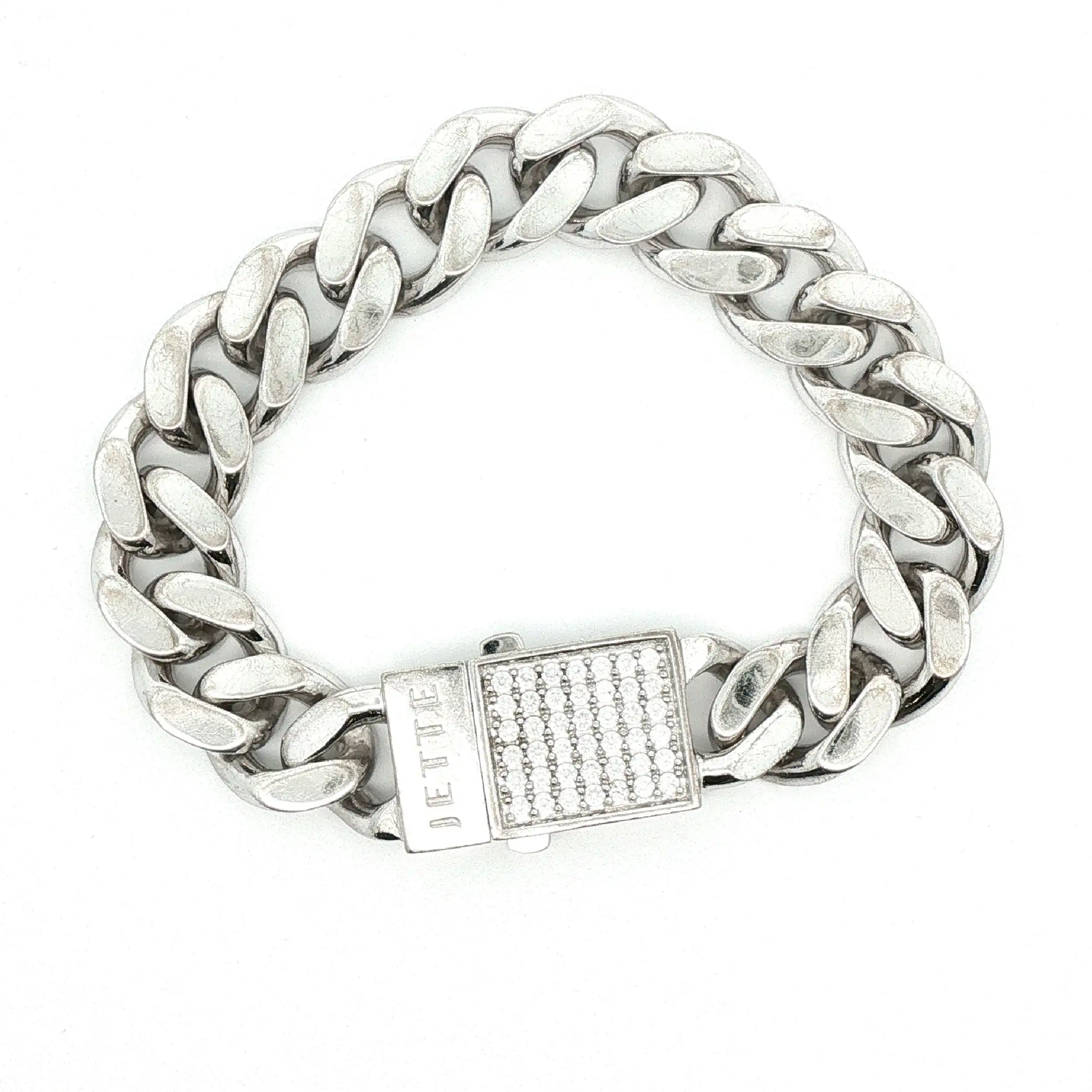 Panzerarmband Silber Jette Joop mit Zirkonia