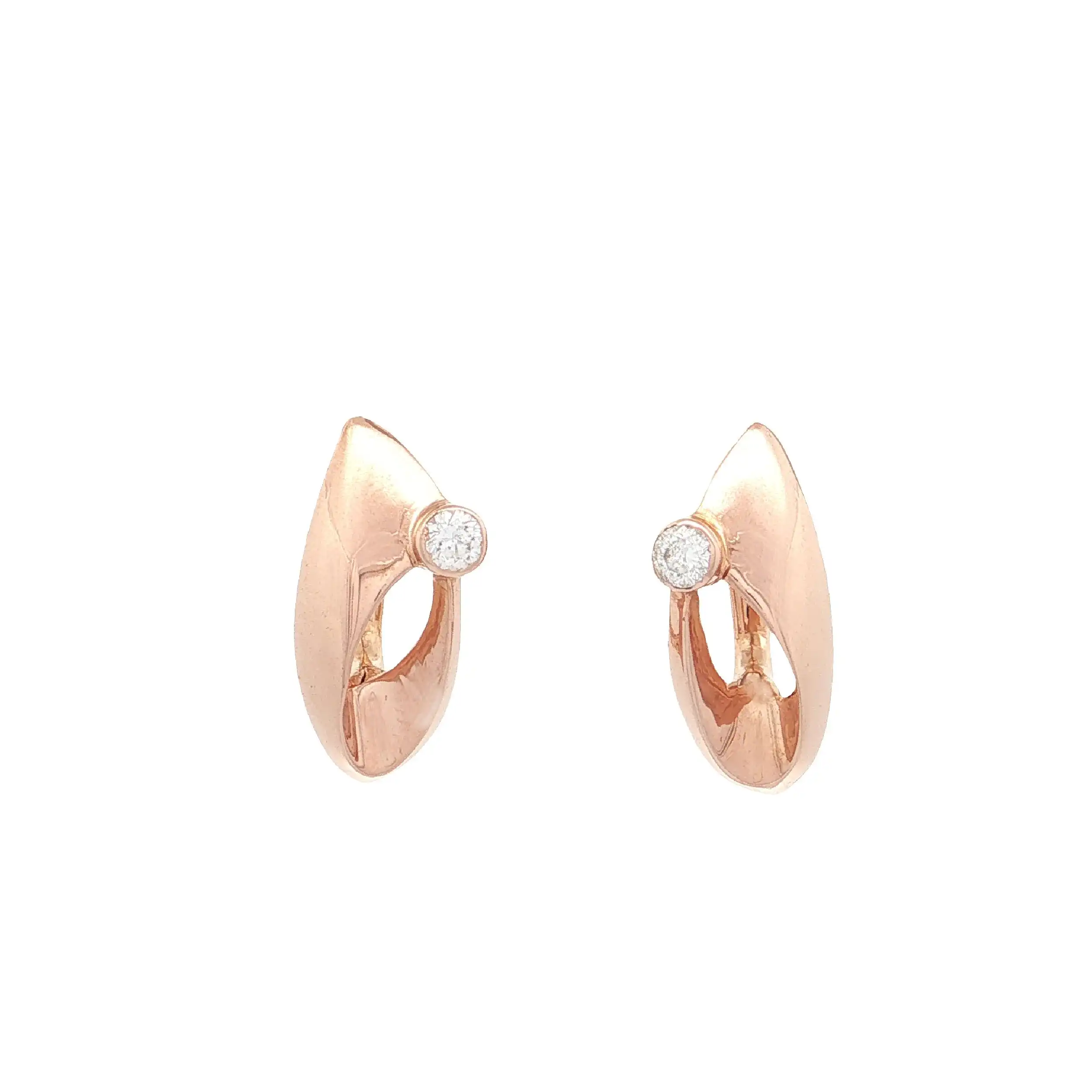 Ohrringe Roségold mit Zirkonia Ohrringe Roségold mit Zirkonia