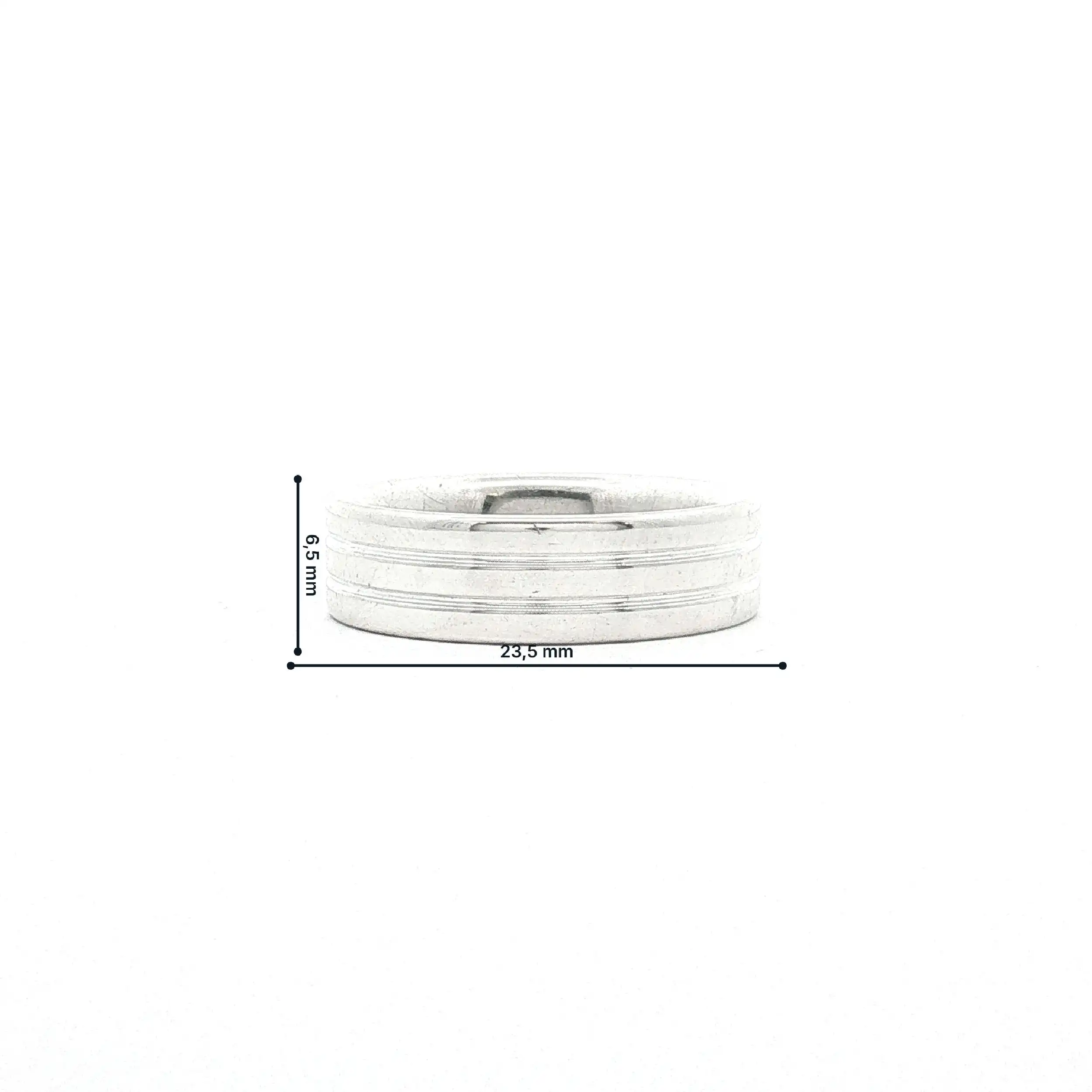 Ring Silber Rillen Ring Silber Rillen