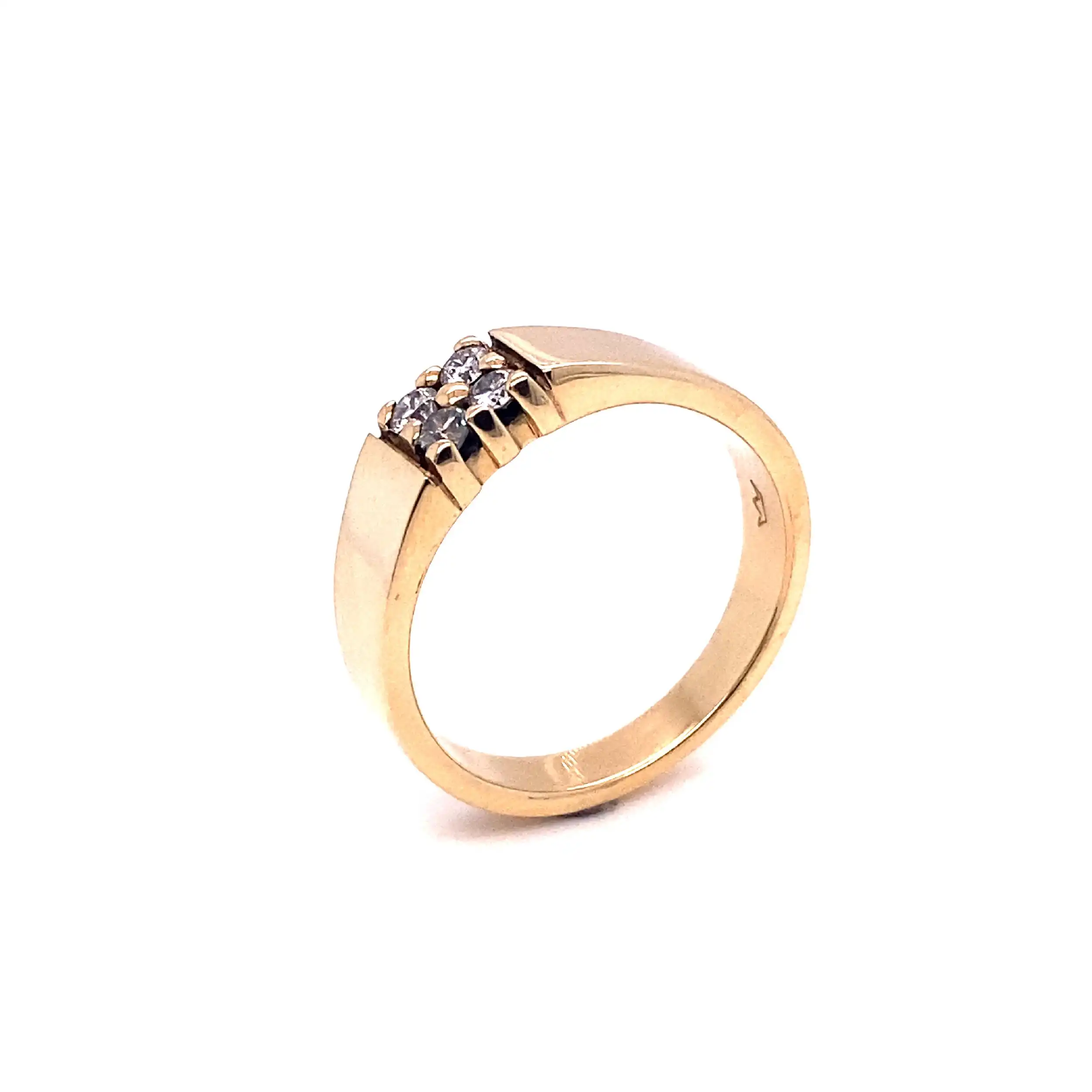 Ring Gelbgold mit Brillanten Ring Gelbgold mit Brillanten