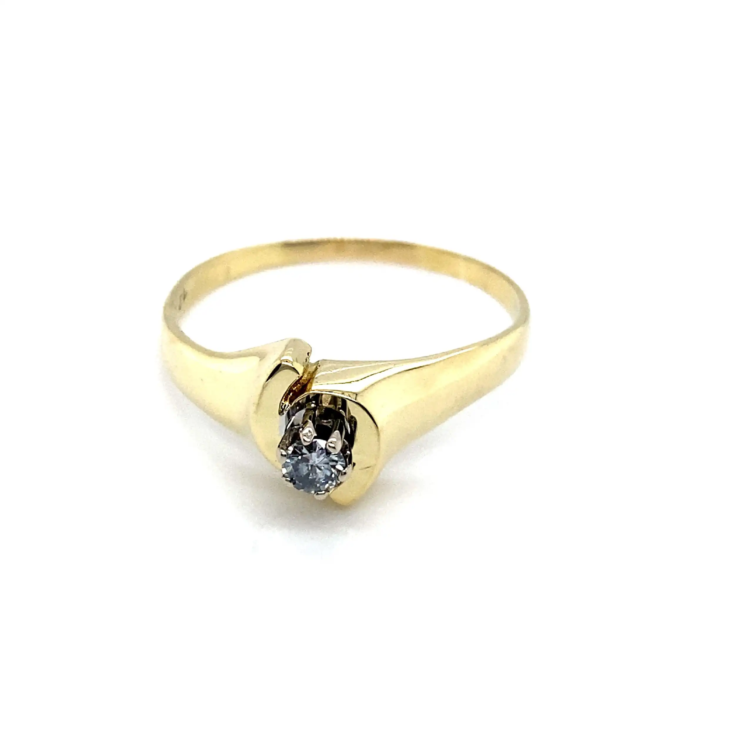 Ring Gelbgold mit Brillant Ring Gelbgold mit Brillant