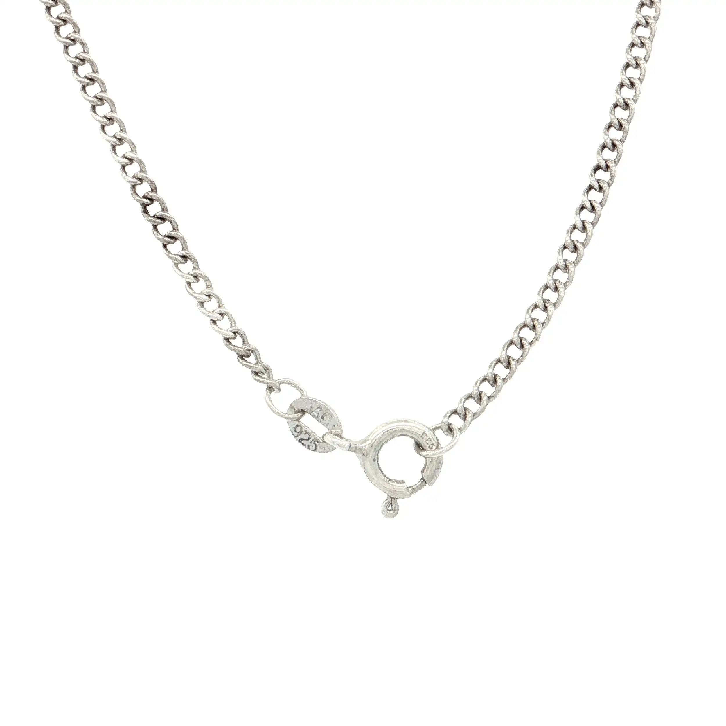 Kette Silber mit Anhänger mit Malachit und Zirkonia Kette Silber mit Anhänger mit Malachit und Zirkonia