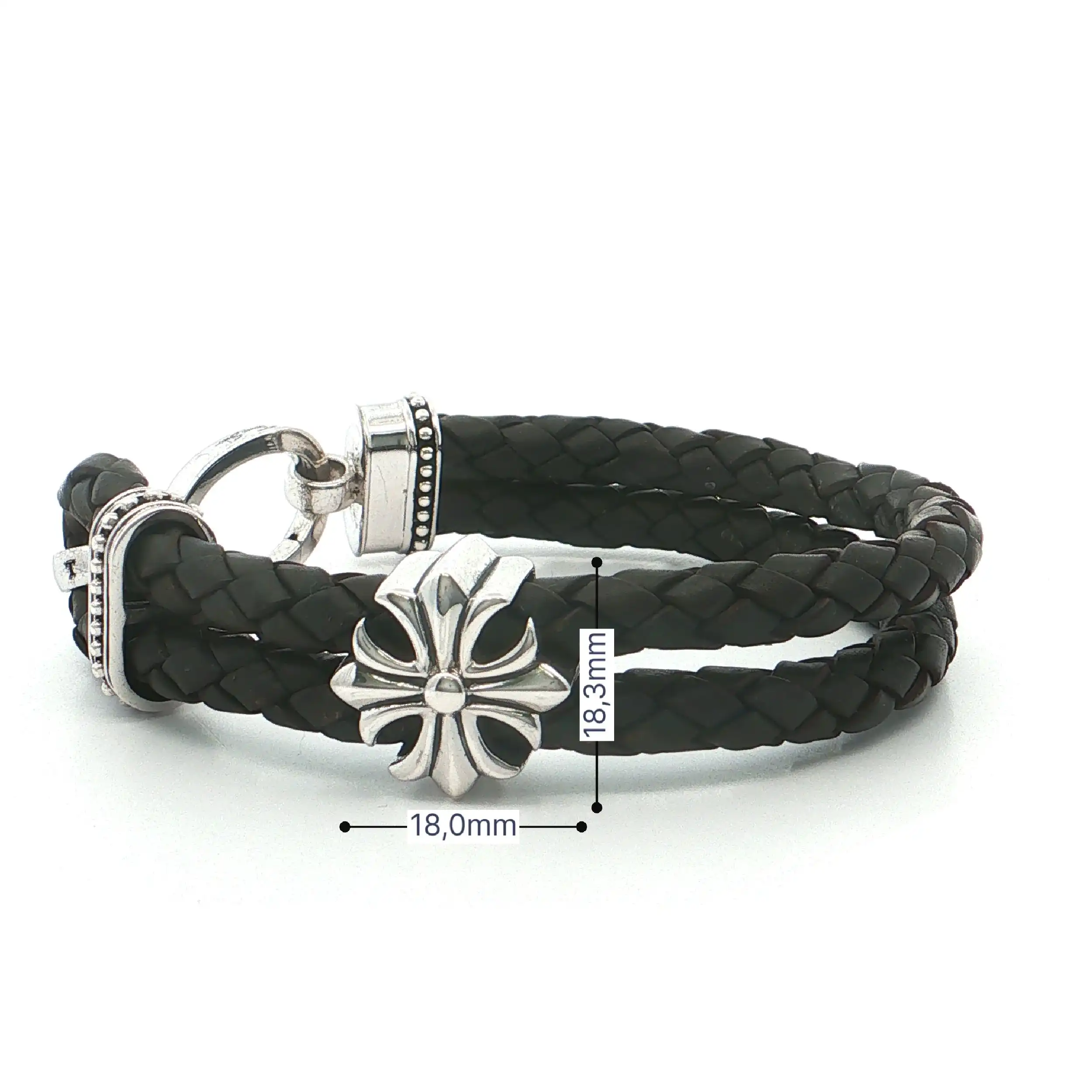 Lederarmband mit silbernen Elementen "Thomas Sabo" Lederarmband mit silbernen Elementen "Thomas Sabo"