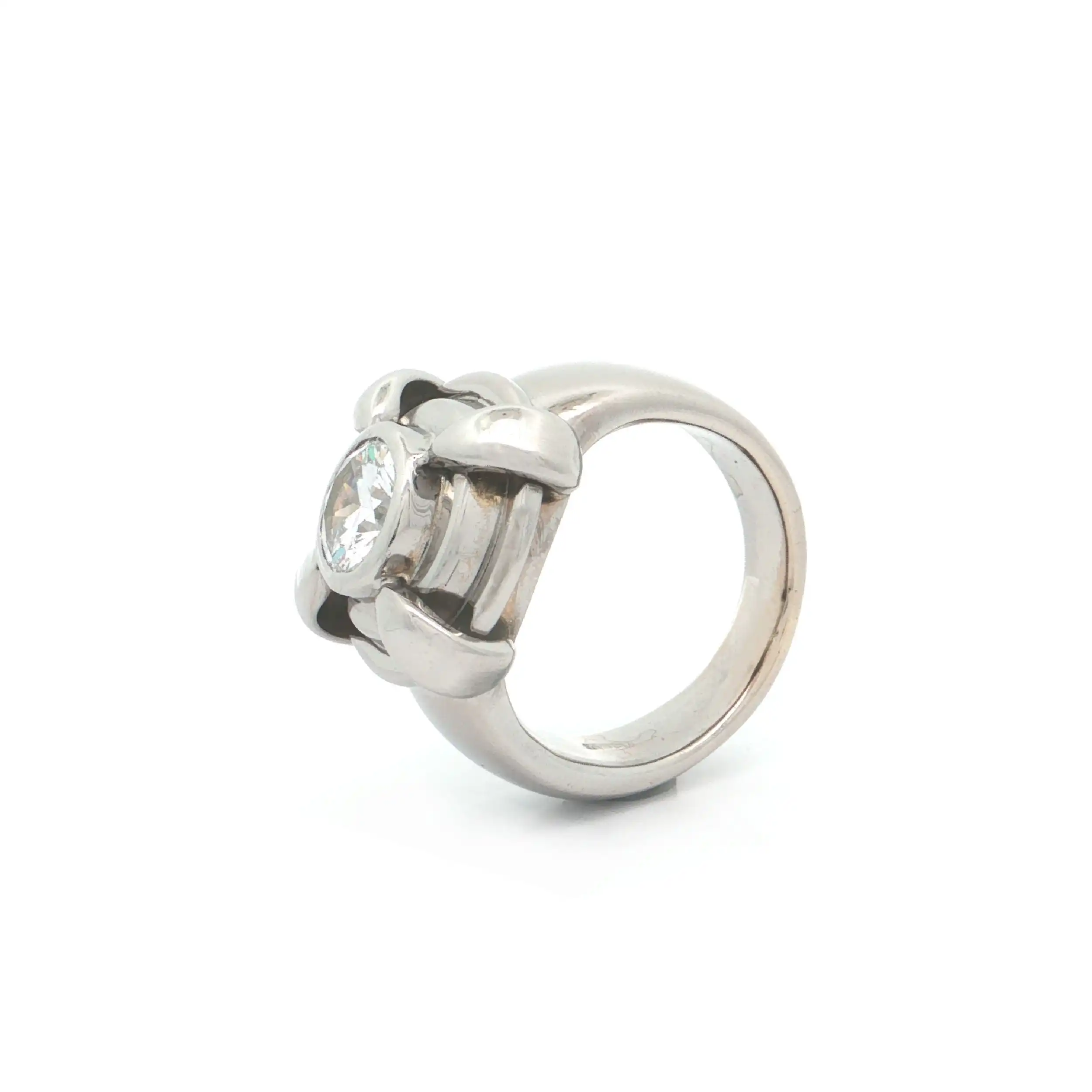 Ring Weißgold mit Zirkonia Ring Weißgold mit Zirkonia
