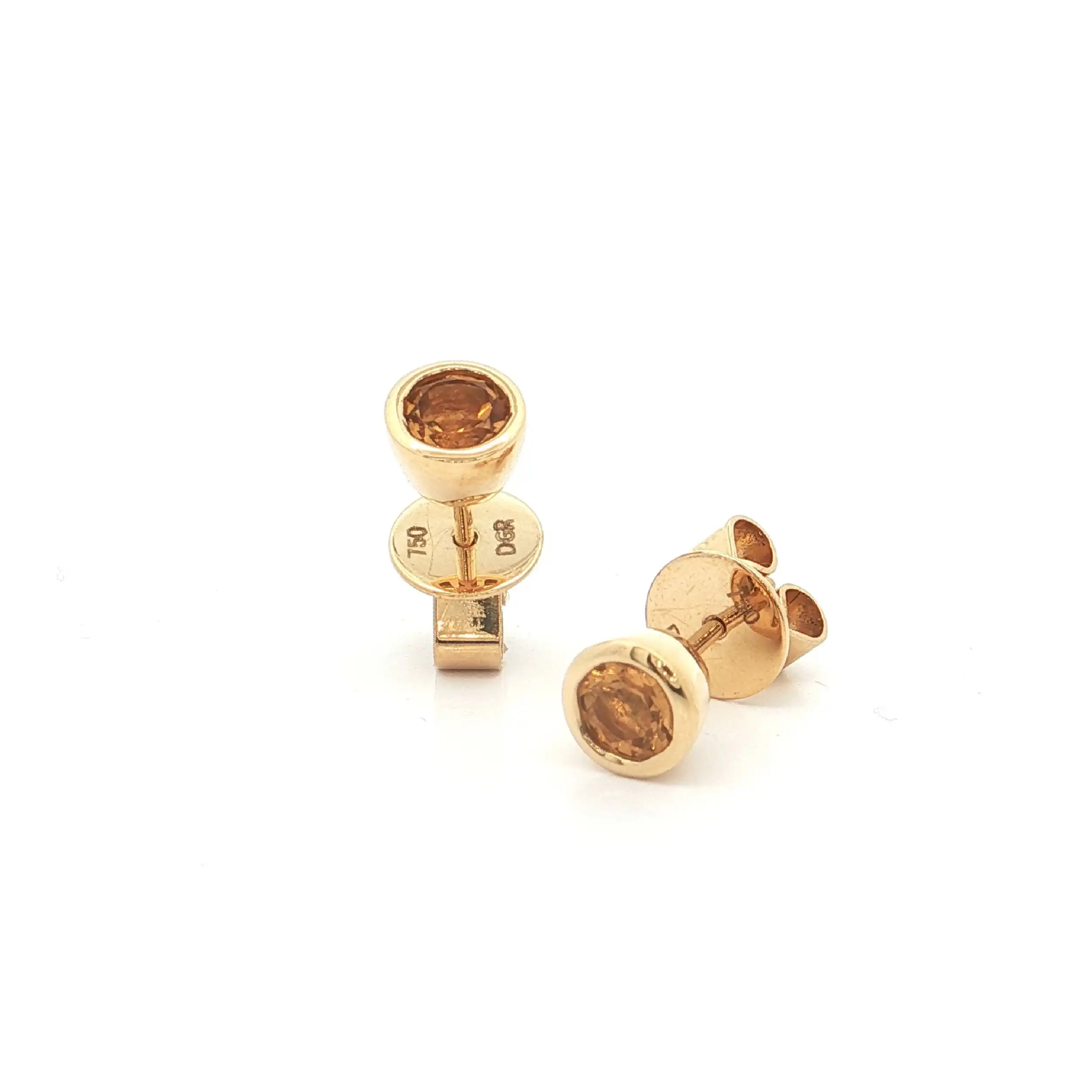 Ohrstecker Gelbgold mit Citrin Ohrstecker Gelbgold mit Citrin
