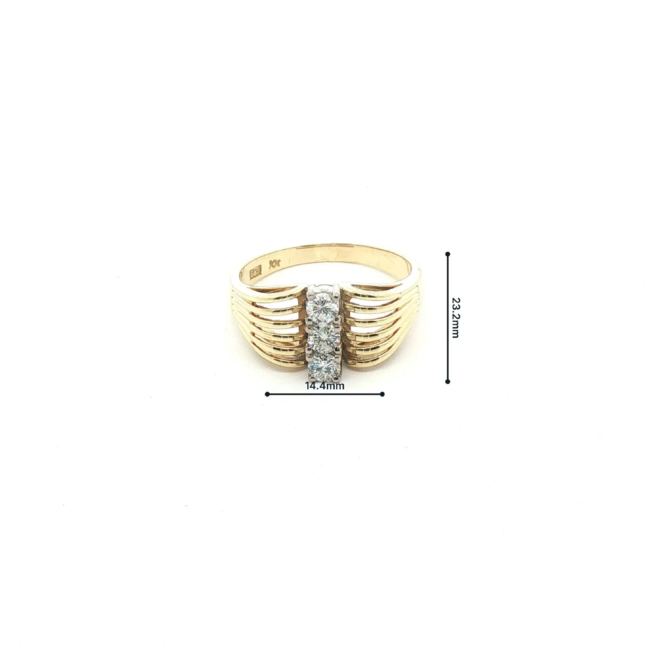 Ring Bicolor mit Brillanten