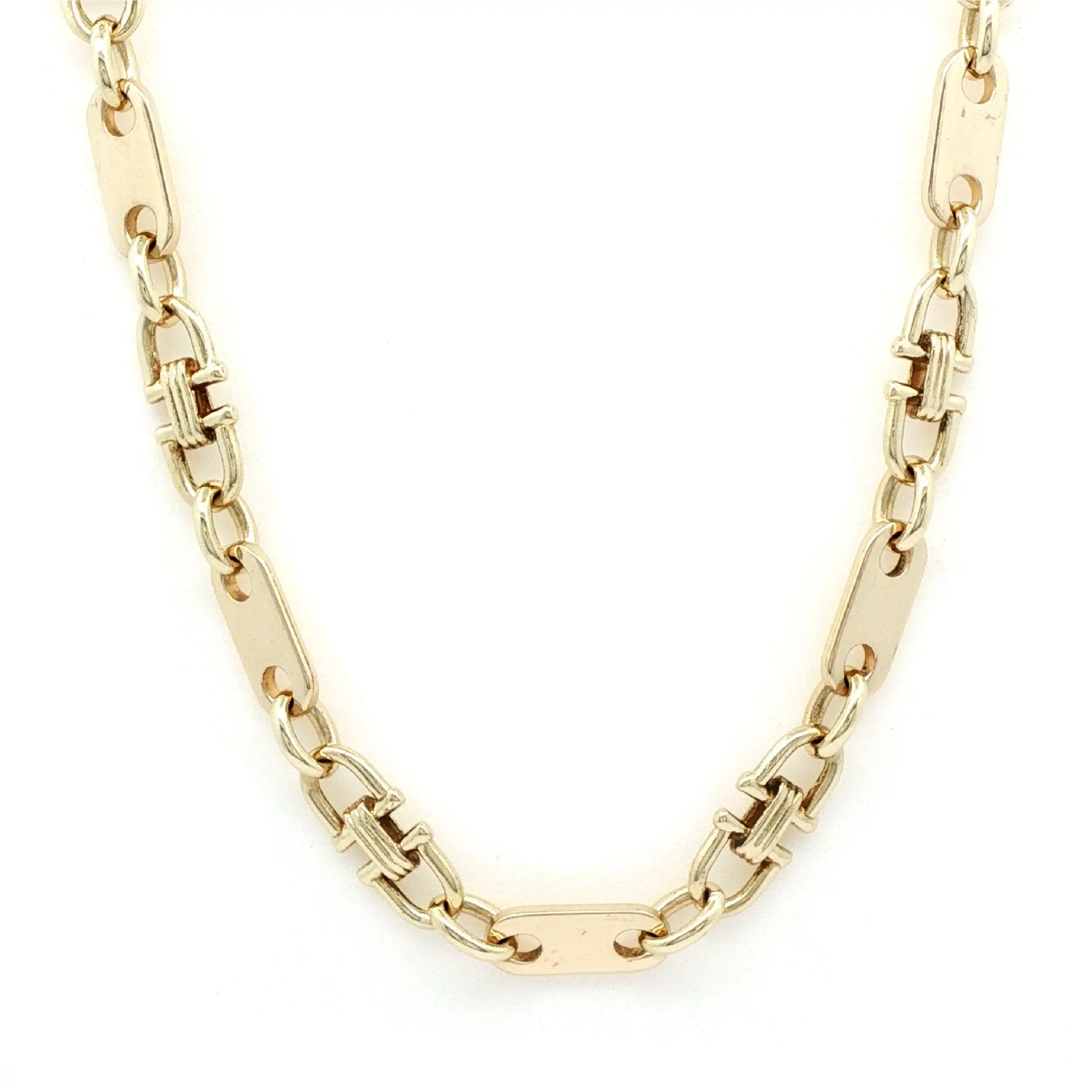 Plattenkette Gelbgold