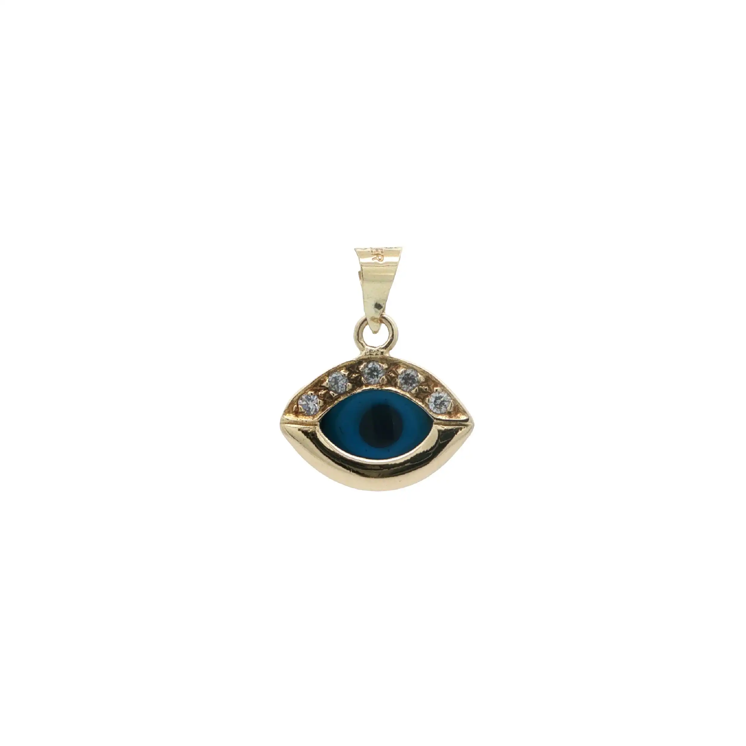 Anhänger Gelbgold Auge mit Zirkonia Anhänger Gelbgold Auge mit Zirkonia