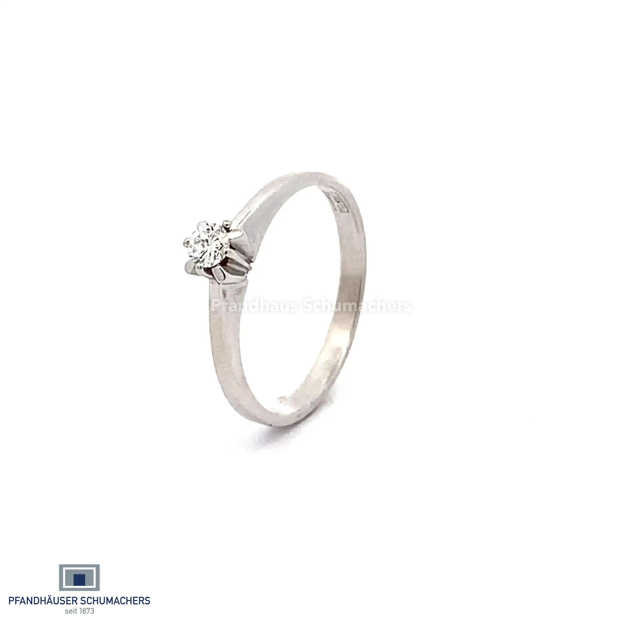 Piercing Nez En Or Blanc 18 Carats Avec Diamant - Neuf Avec étiquettes - Bijou Fin Et Brillant