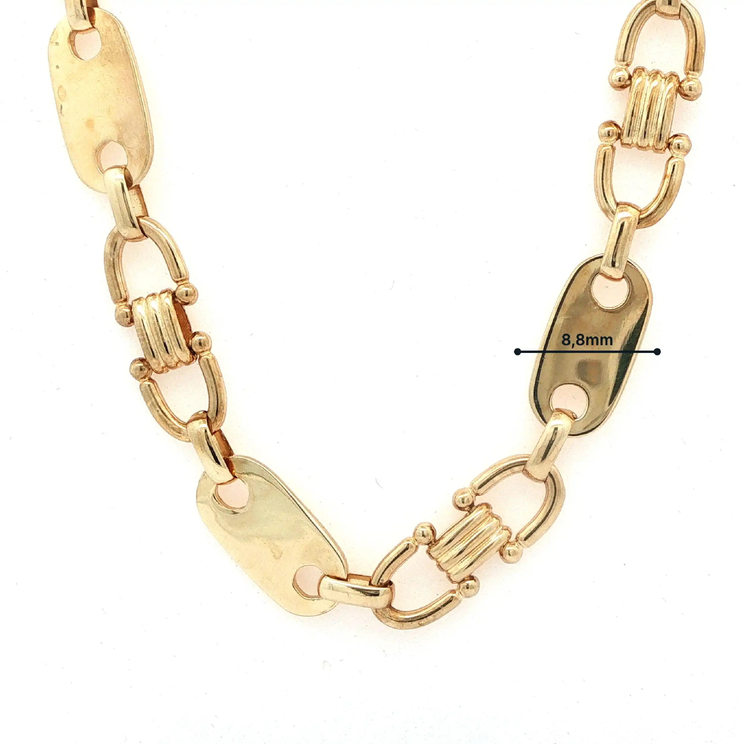 Plattenkette Gelbgold Plattenkette Gelbgold