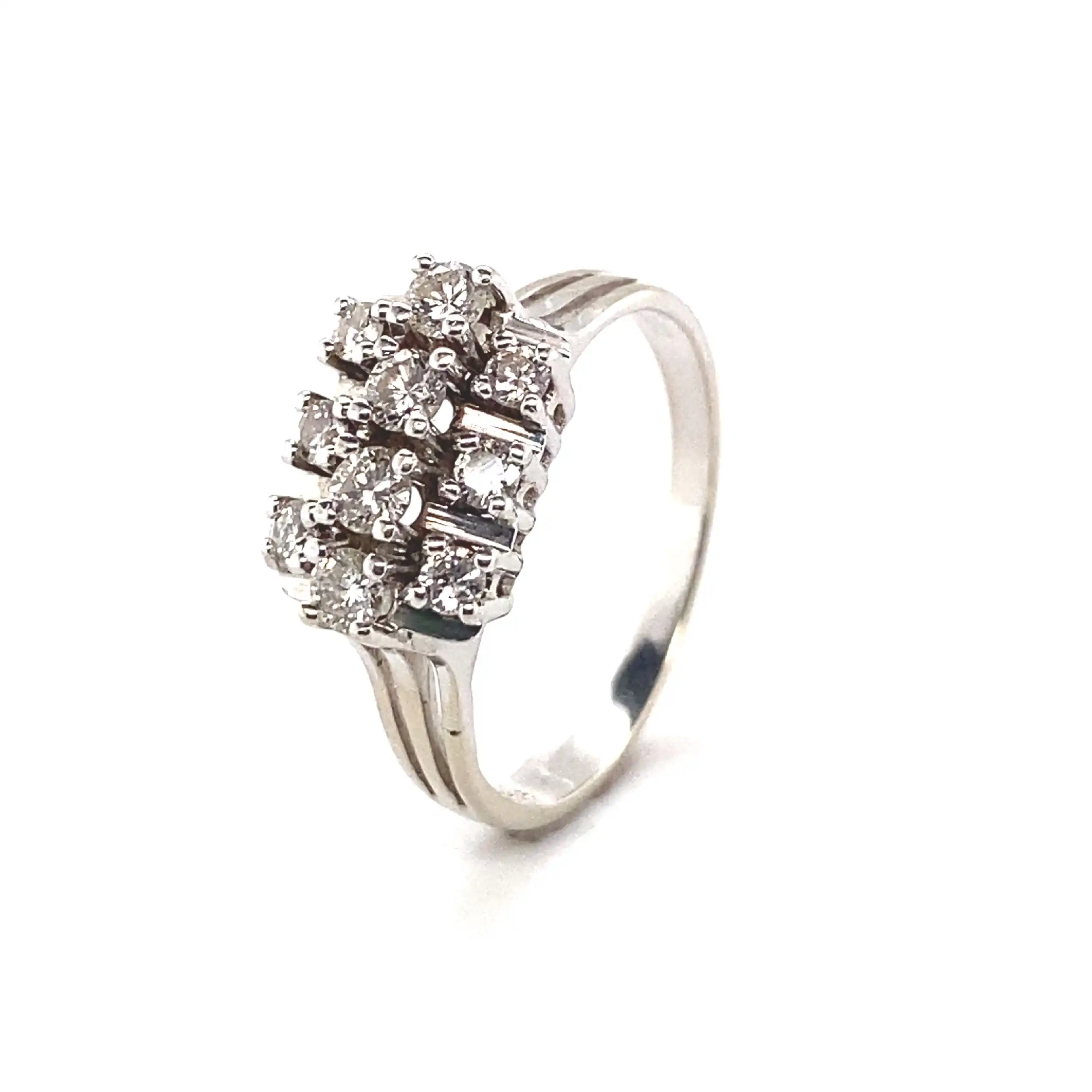 Ring Weißgold mit Brillanten Ring Weißgold mit Brillanten
