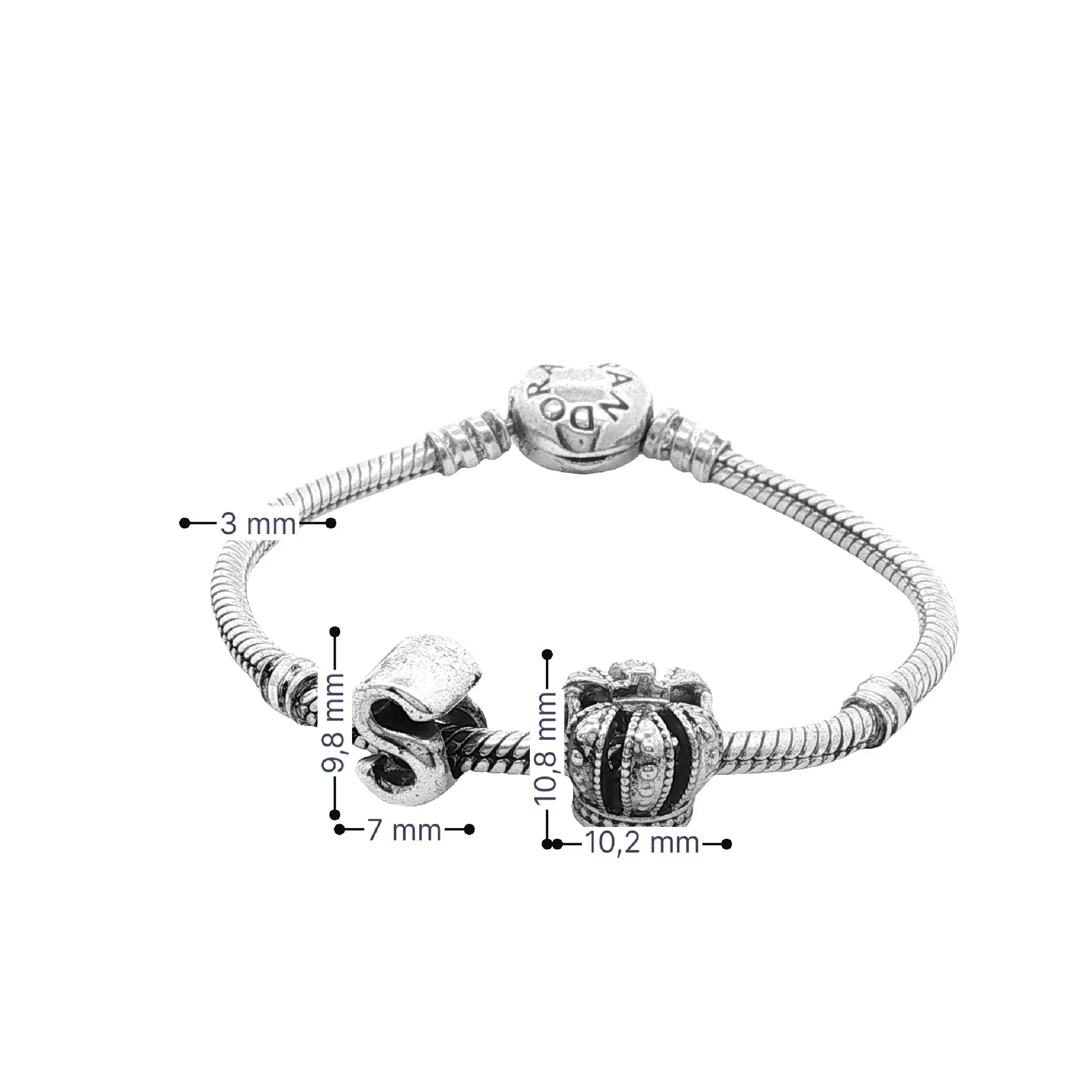Armband mit 2 Charms Pandora