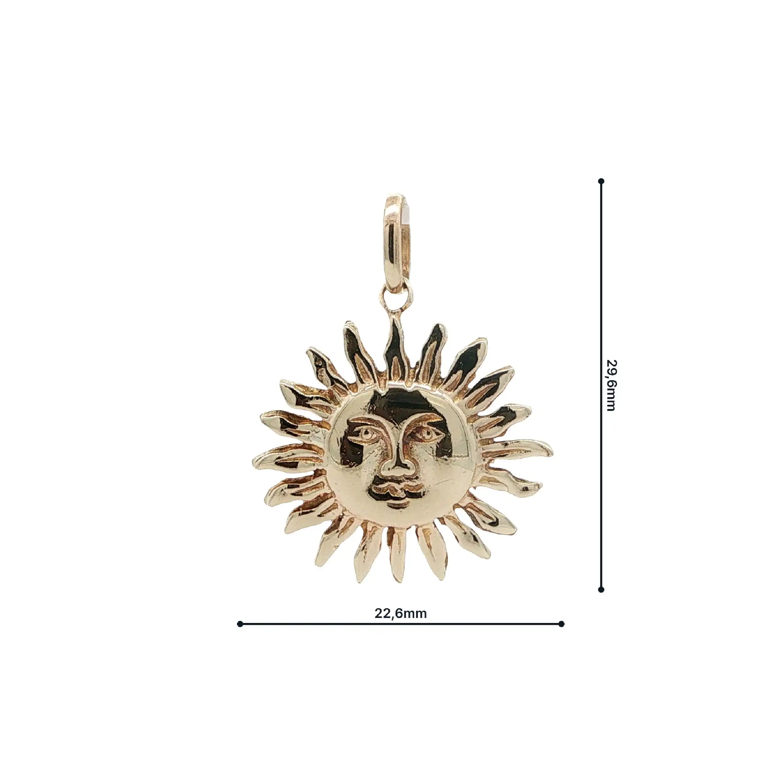 Anhänger Gelbgold "Sonne"