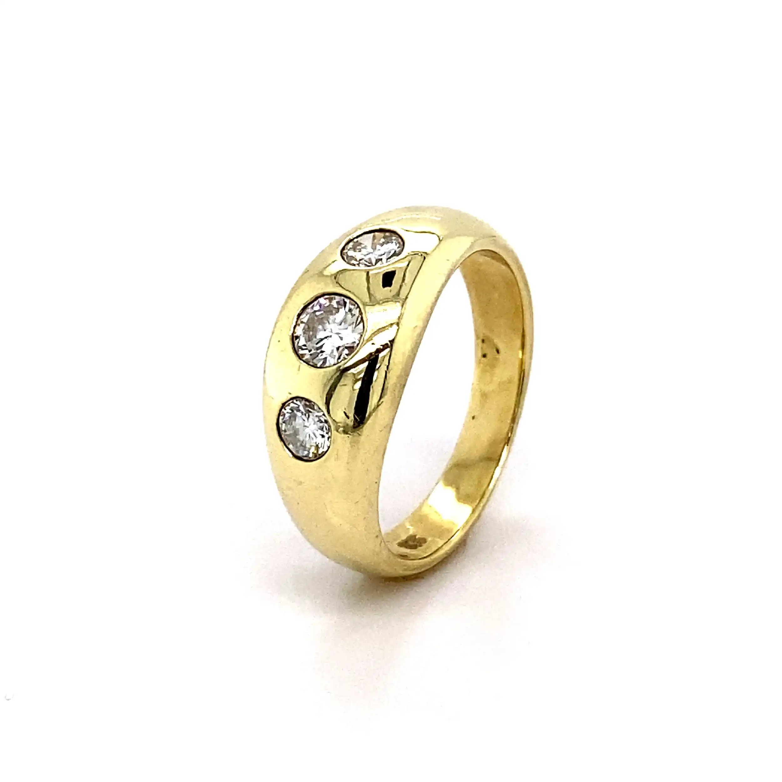 Ring Geldgold mit Brillanten Ring Geldgold mit Brillanten