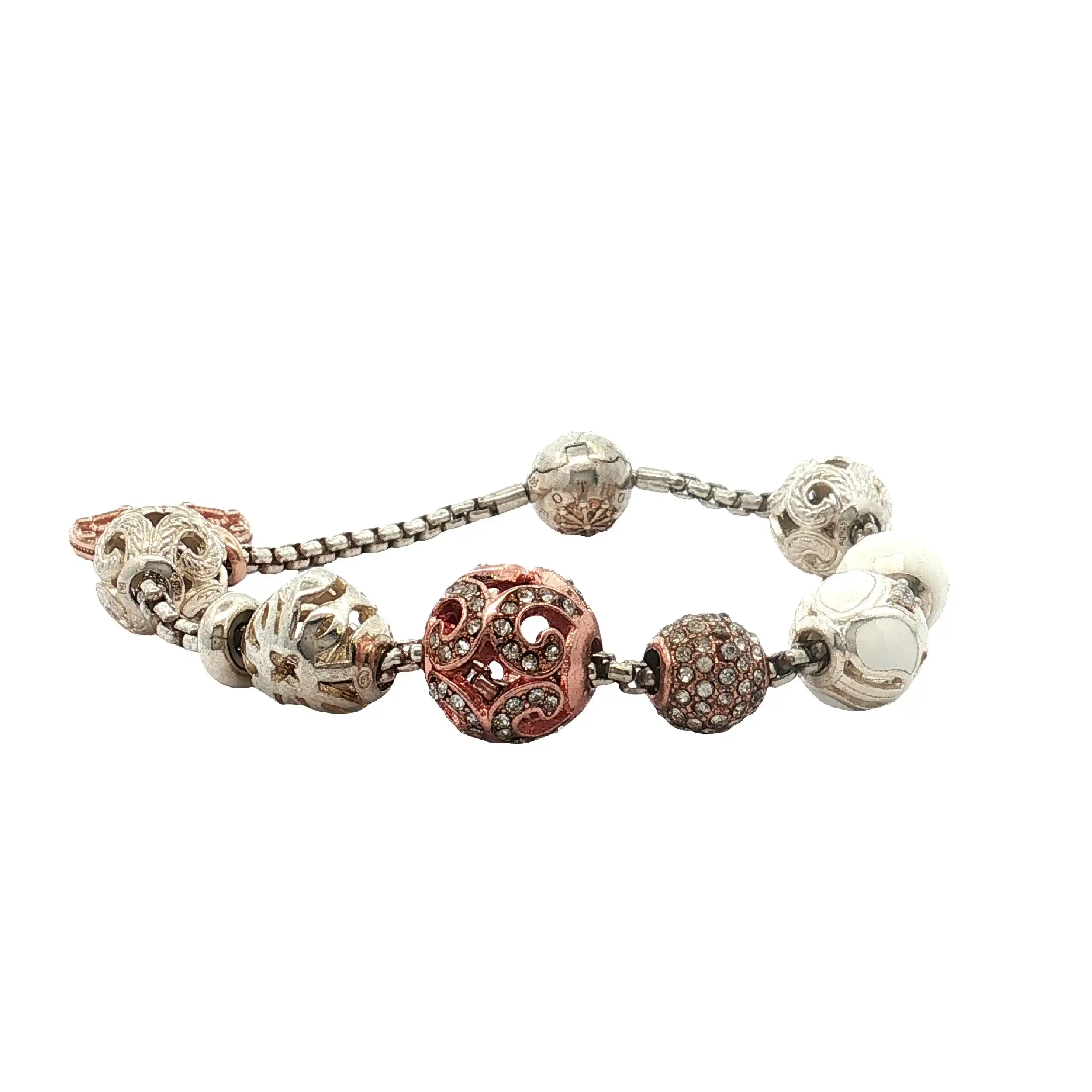 Armband mit Charms Silber/Stahl Thomas Sabo Armband mit Charms Silber/Stahl Thomas Sabo