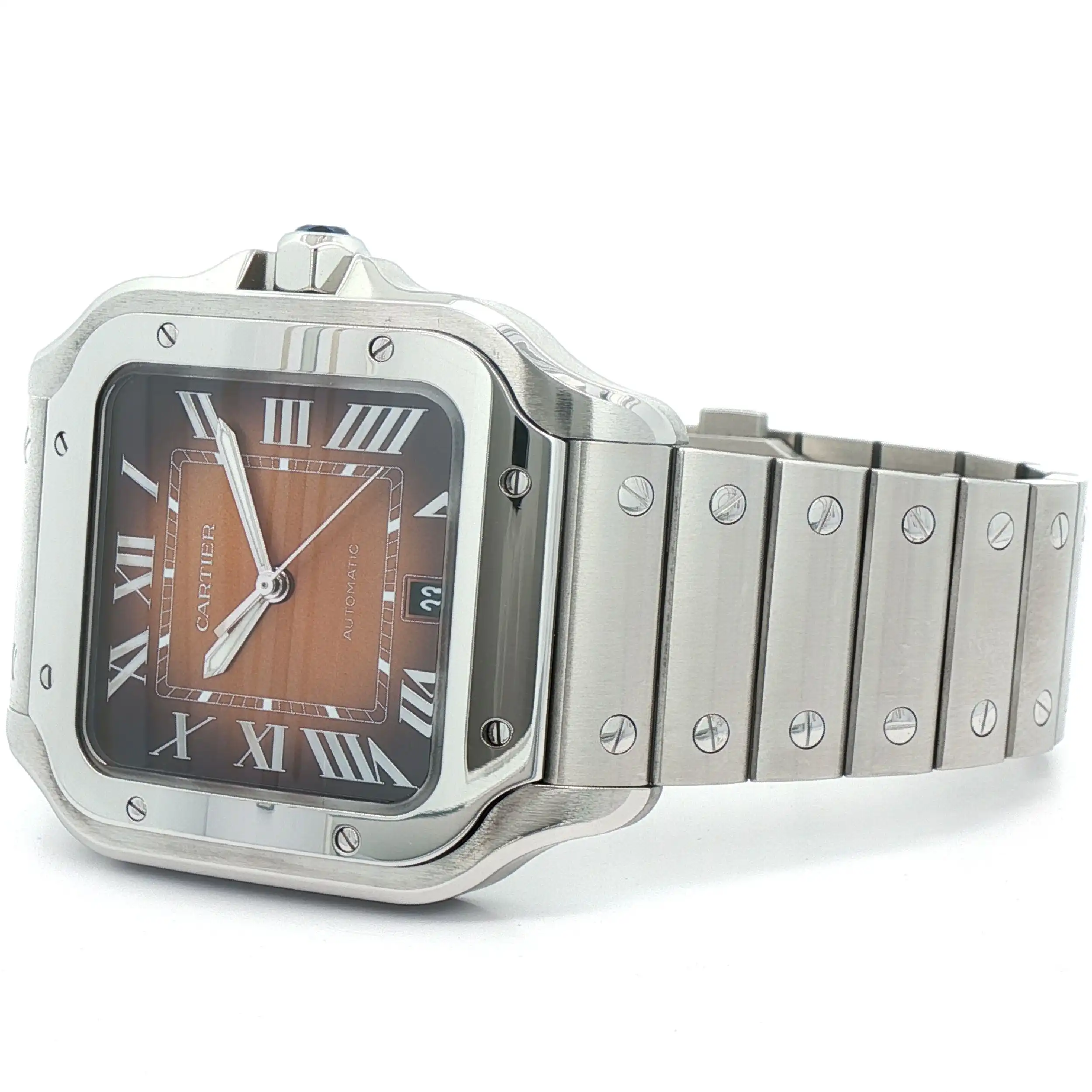 Herrenuhr Cartier Santos de Cartier Automatik im Fullset Herrenuhr Cartier Santos de Cartier Automatik im Fullset