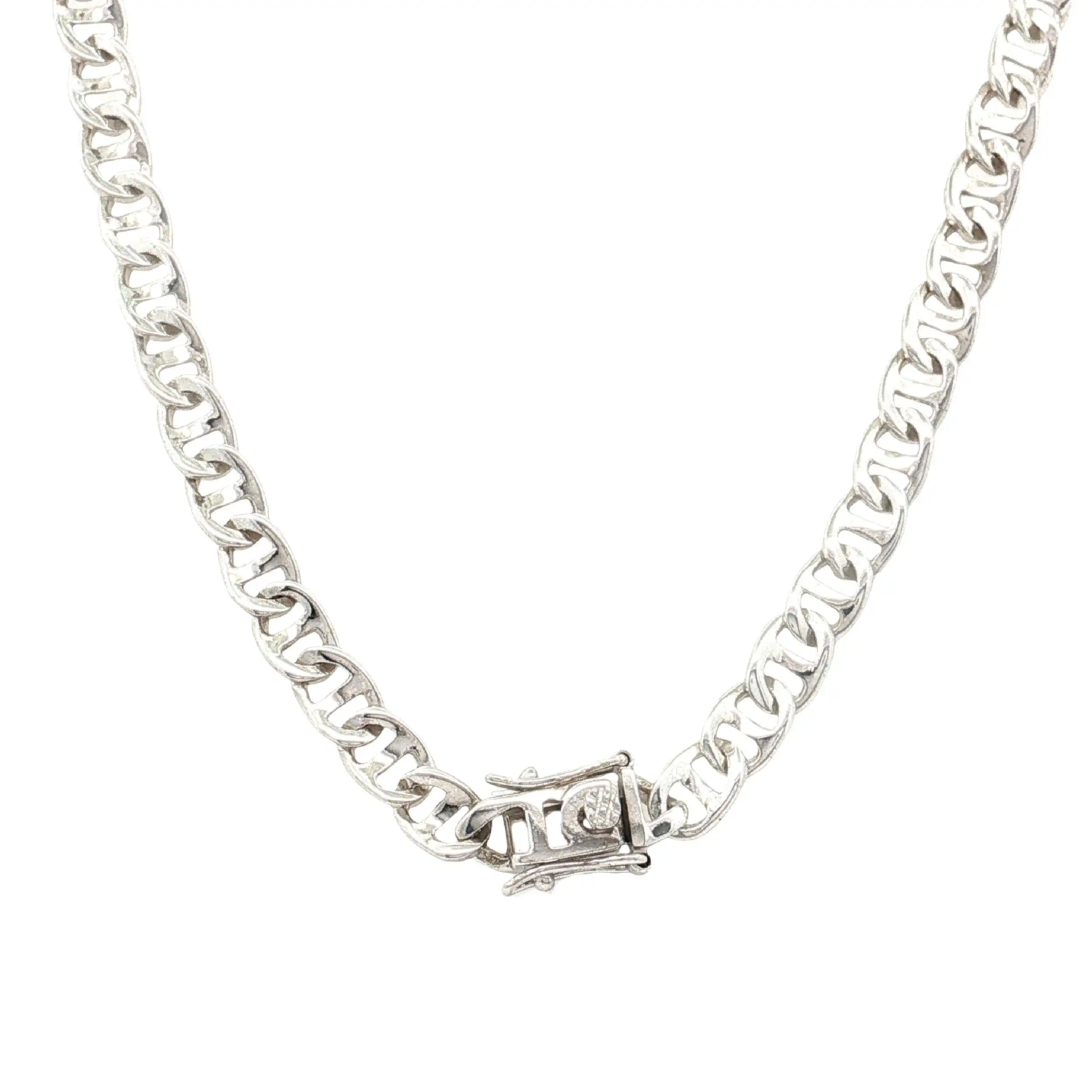 Collier Silber mit synthetischen Steinen