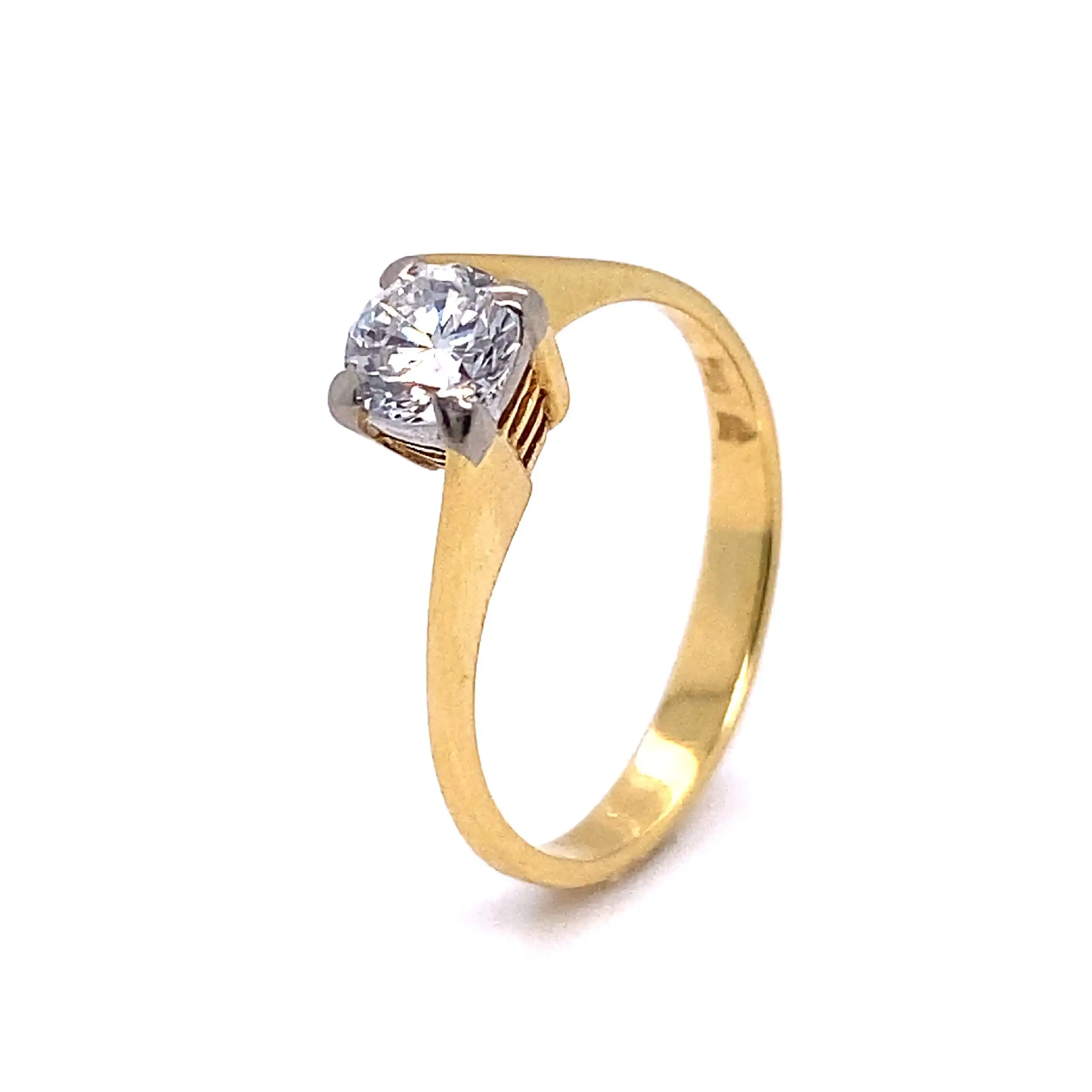 Ring Gelbgold mit Solitär Brillant Ring Gelbgold mit Solitär Brillant