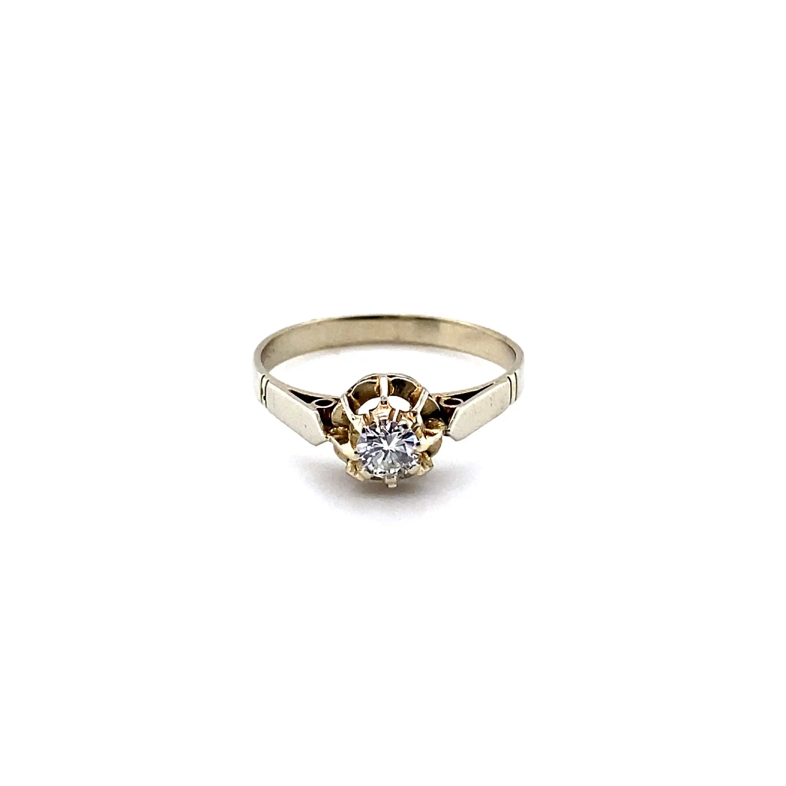 Ring Weißgold mit Solitär Brillant Ring Weißgold mit Solitär Brillant
