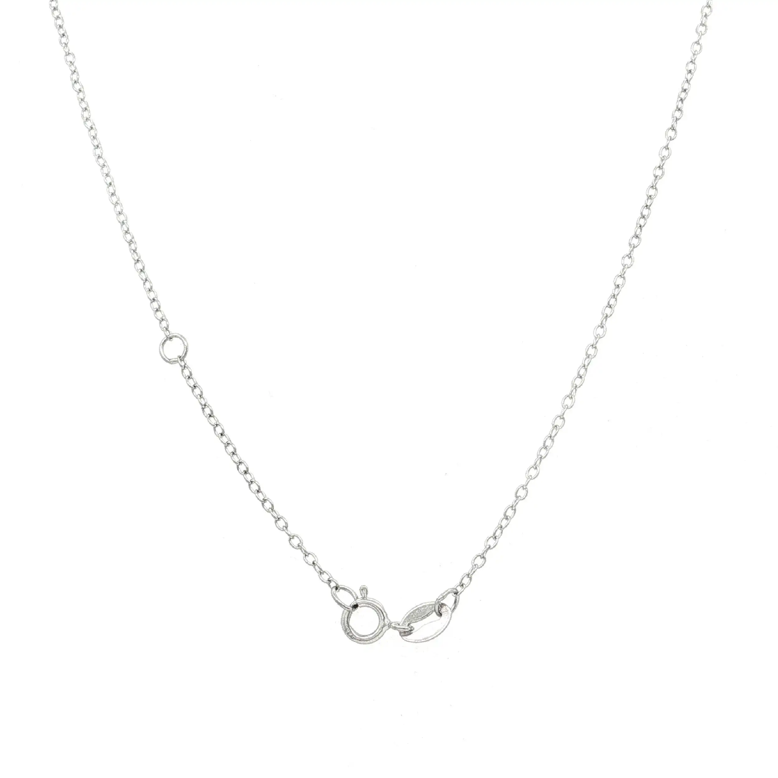 Ankercollier Silber mit Navettezirkonia