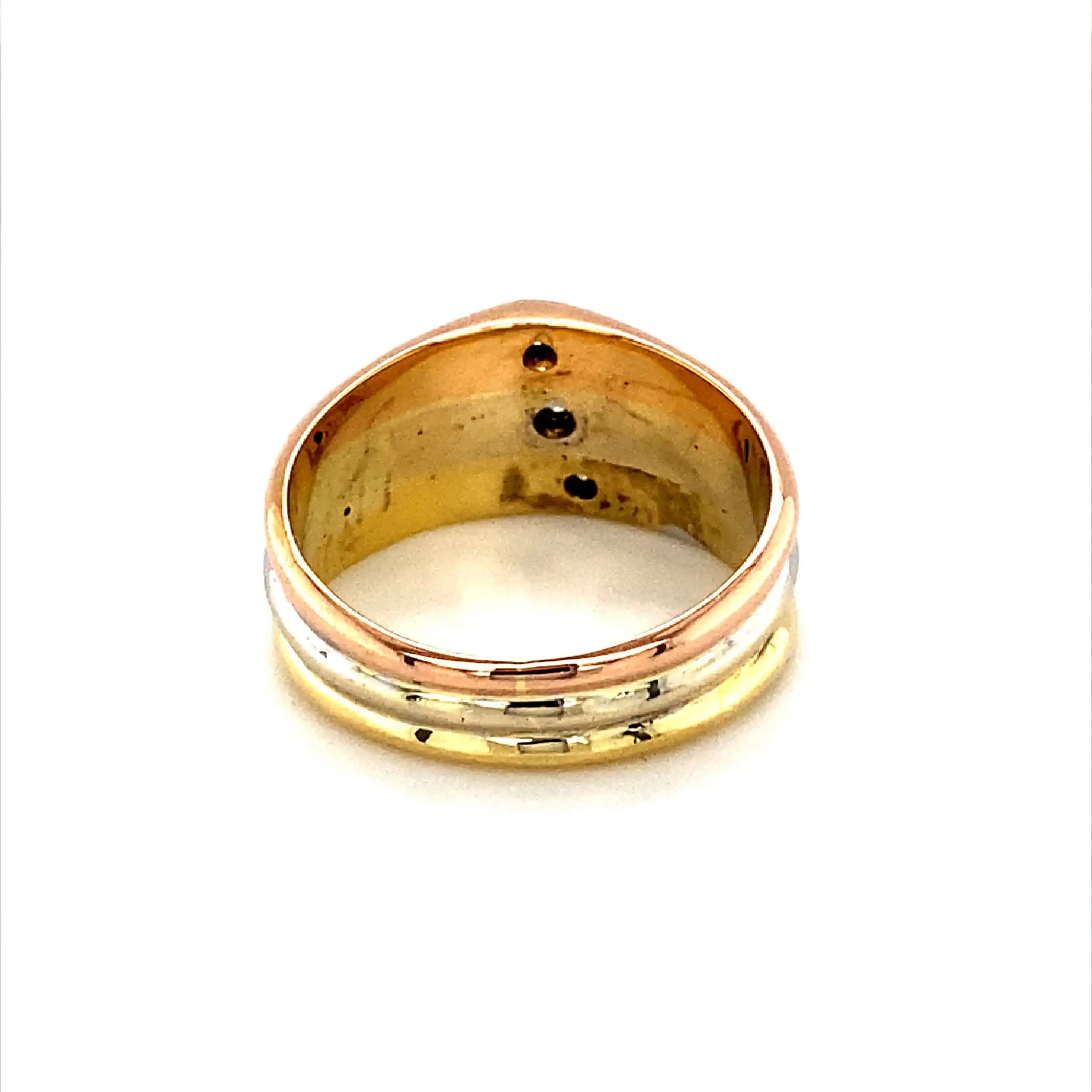 Ring Tricolor mit Brillanten Ring Tricolor mit Brillanten