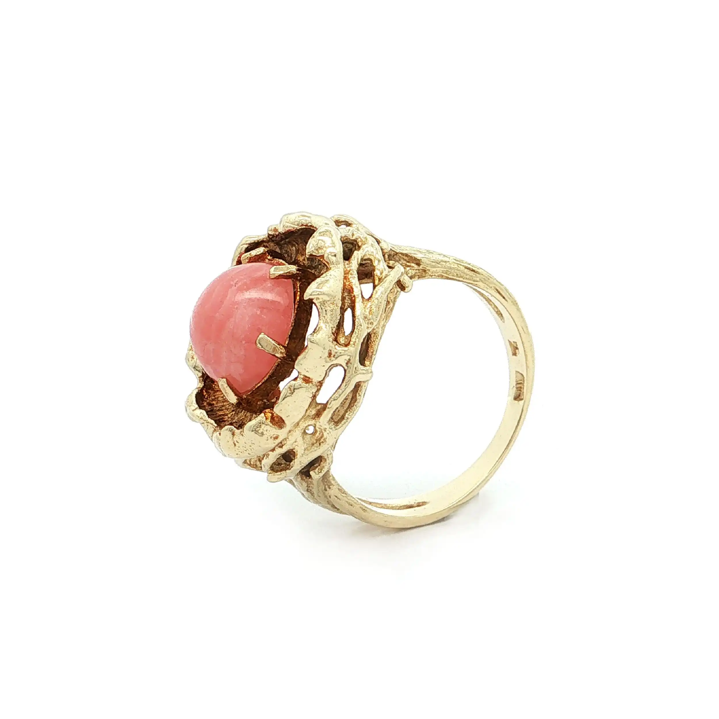 Ring Gelbgold mit Rhodochrosit