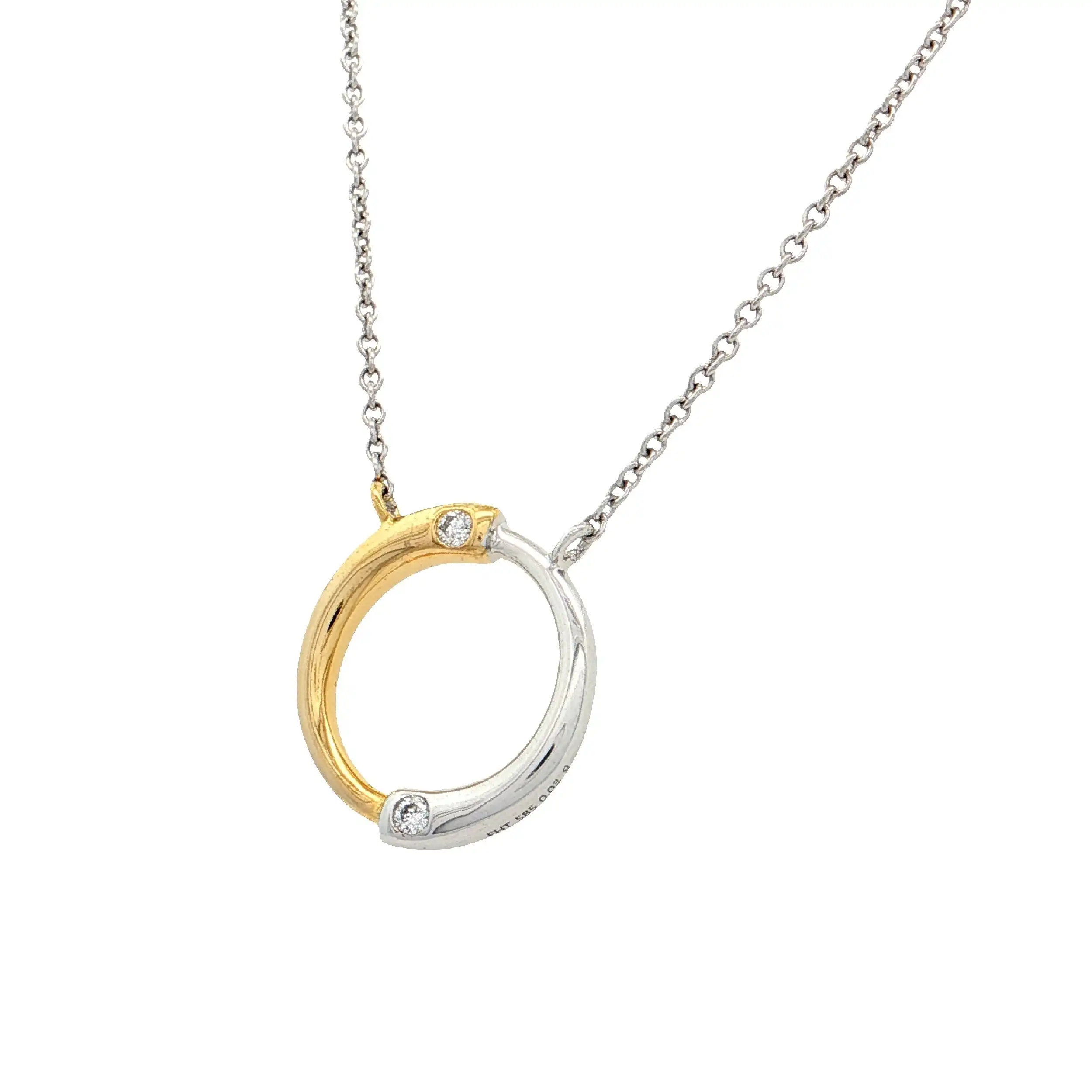 Ankercollier Bicolor mit Brillanten Ankercollier Bicolor mit Brillanten