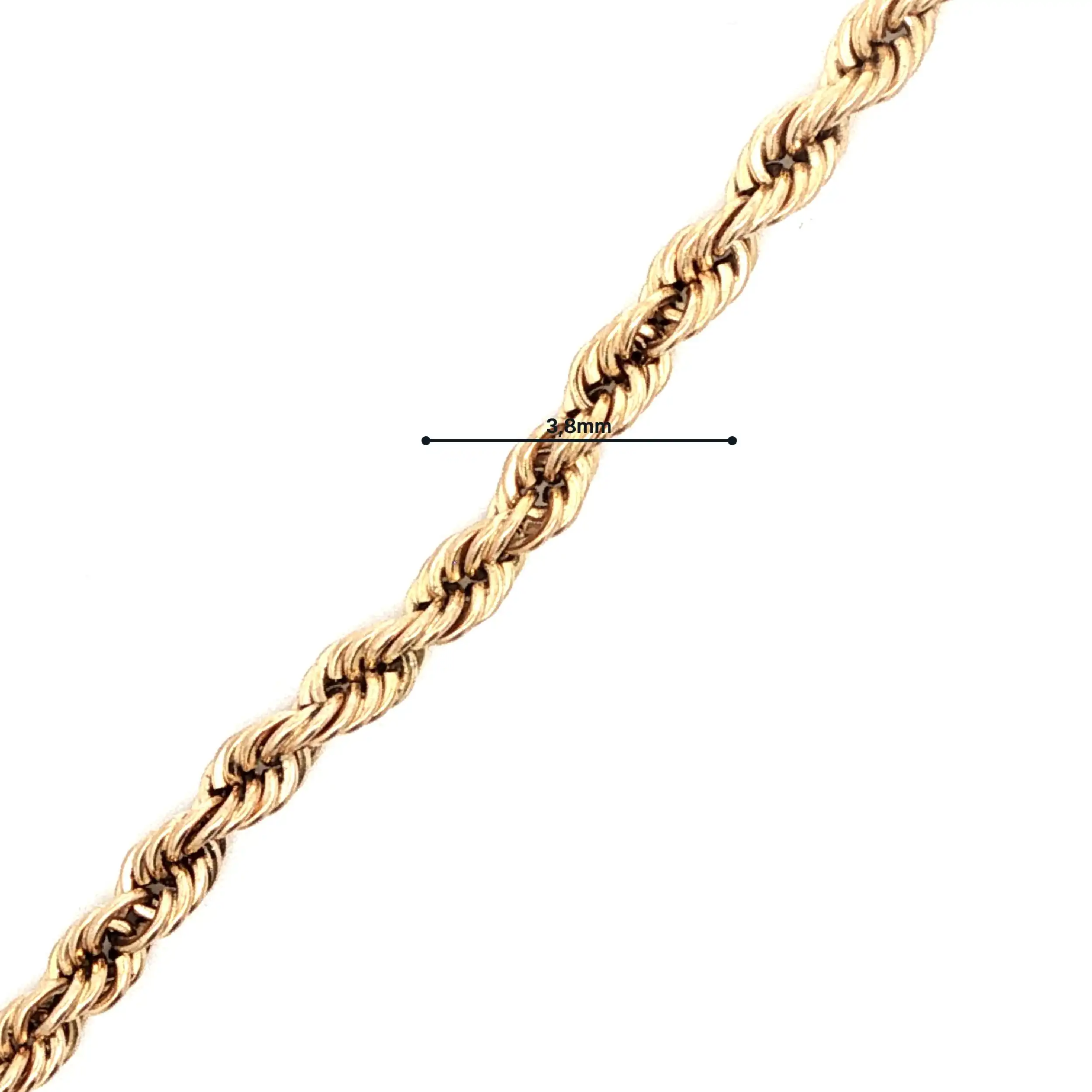 Kordelarmband Gelbgold