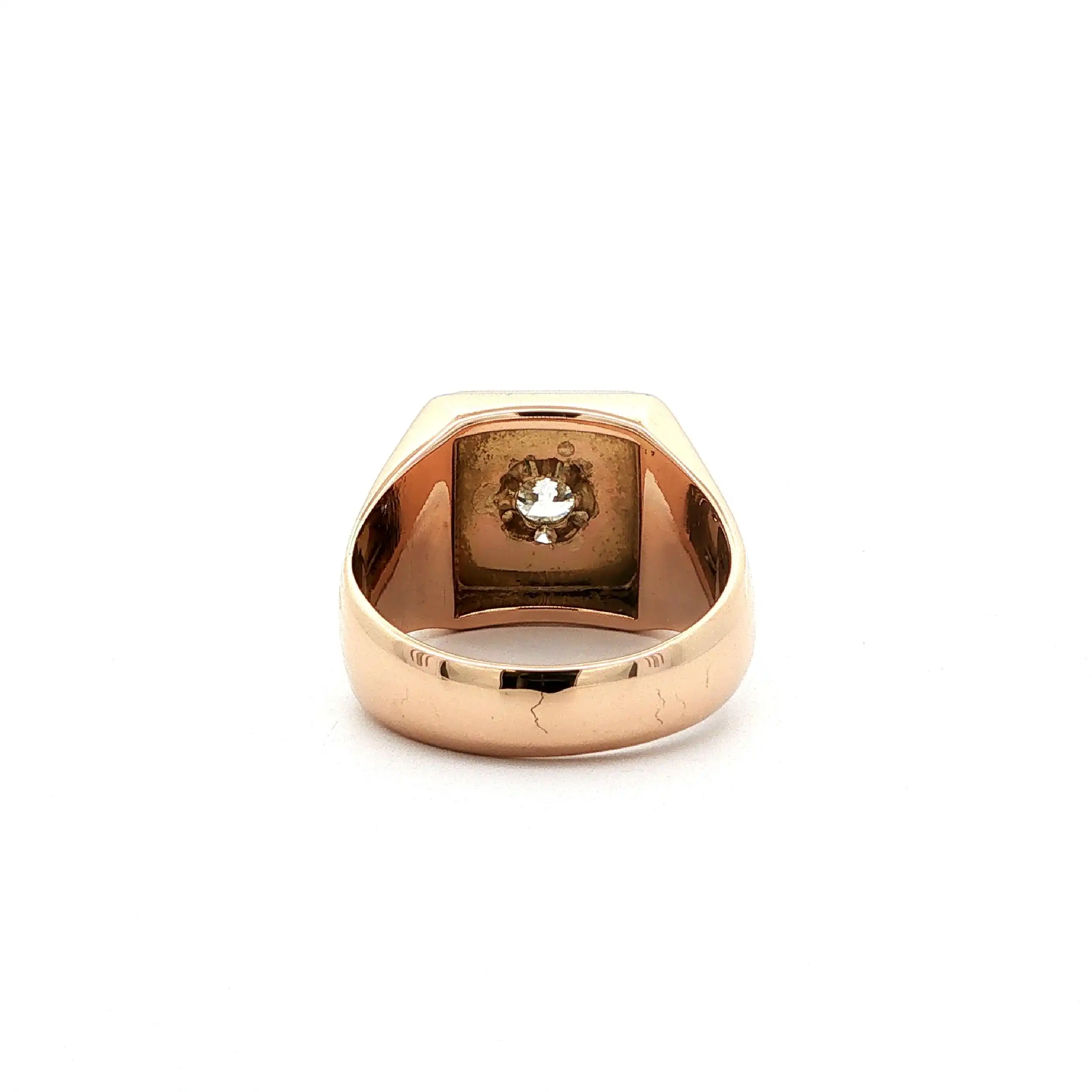 Ring Roségold mit Altschliffbrillant Ring Roségold mit Altschliffbrillant