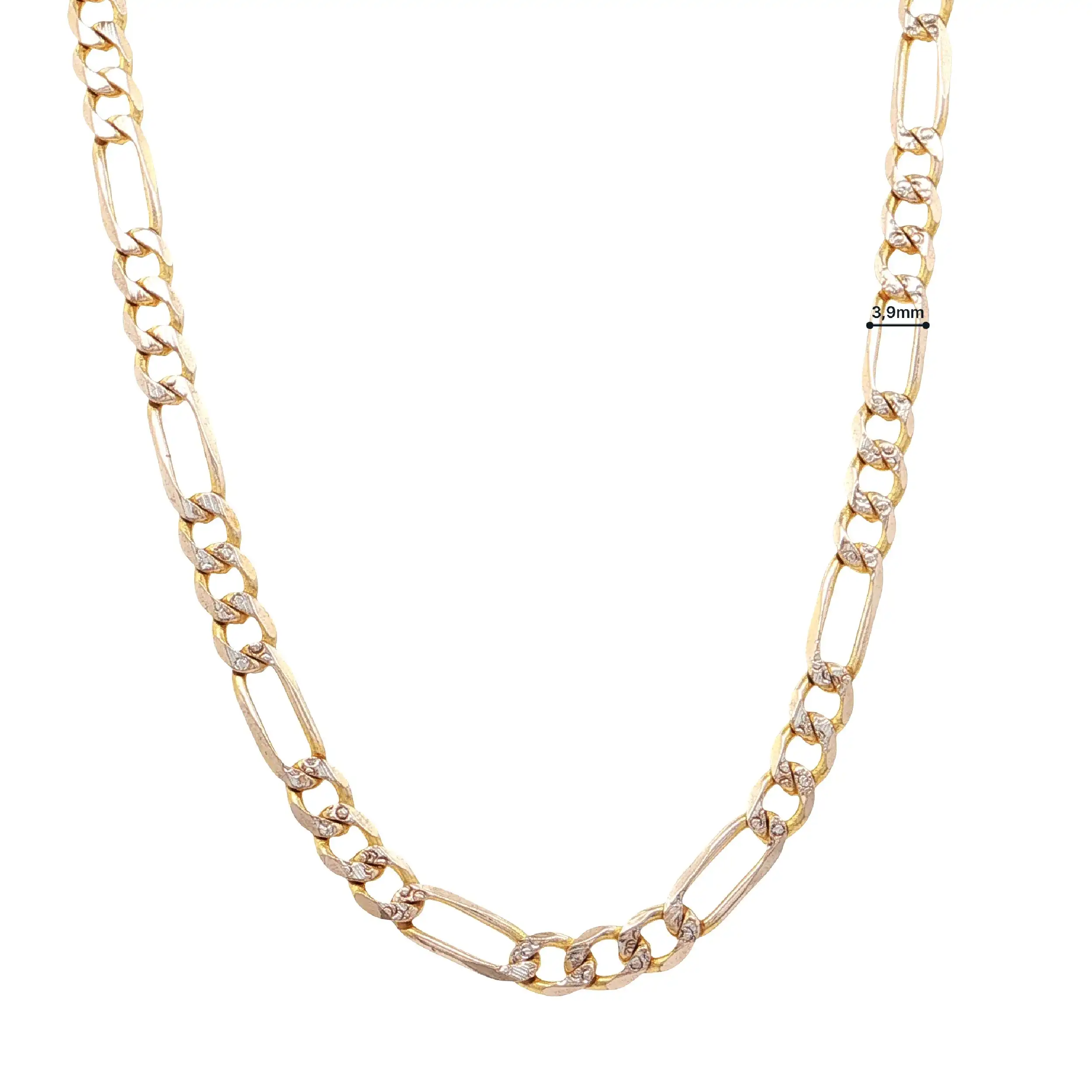 Figarokette Gelbgold gemustert Figarokette Gelbgold gemustert