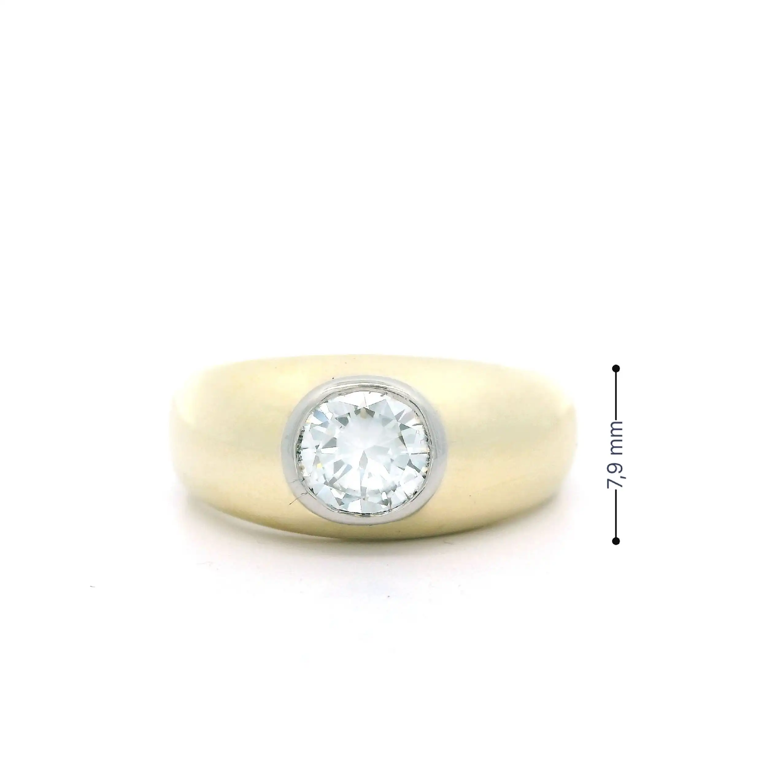 Ring Bicolor mit Brillant Ring Bicolor mit Brillant