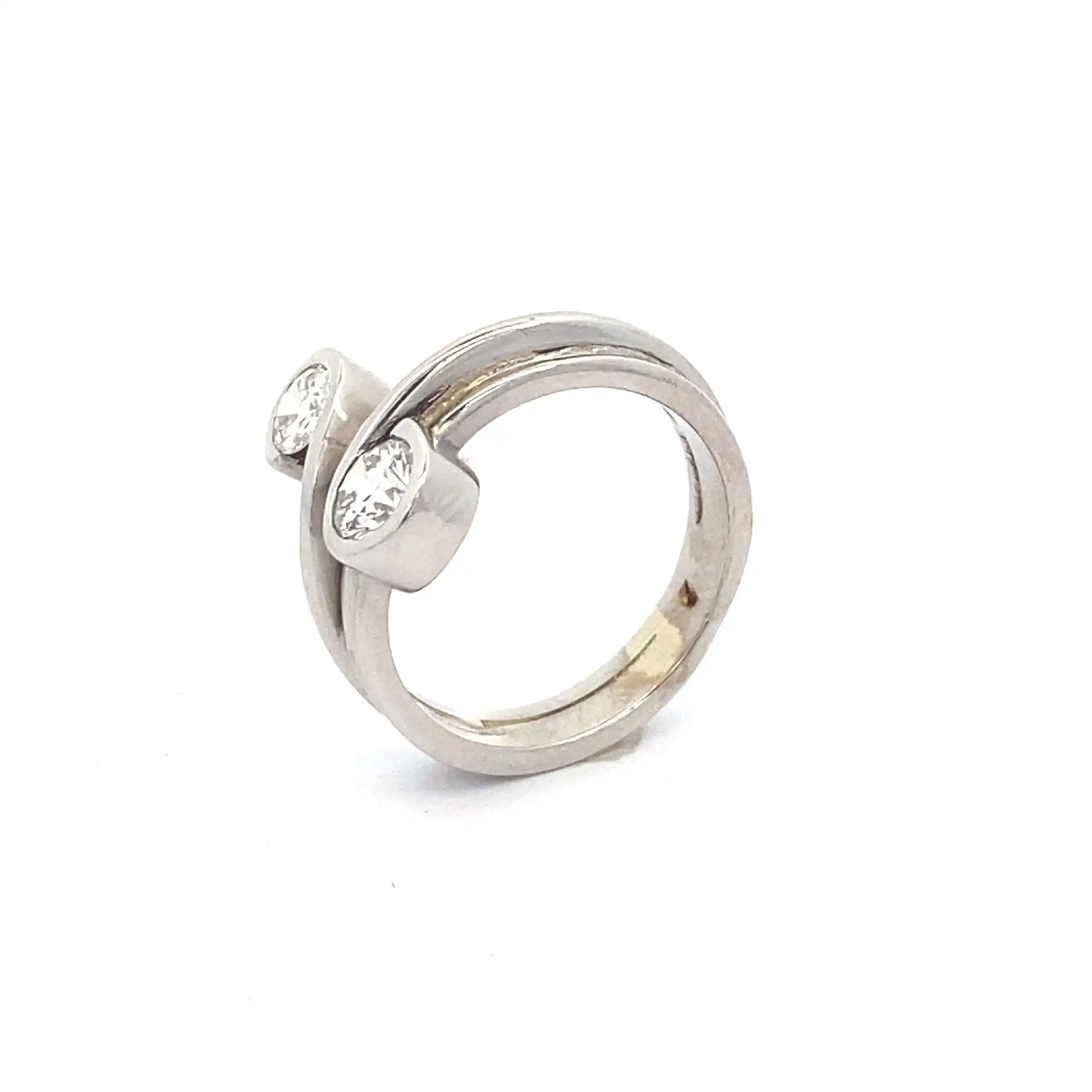 Ring Weißgold mit Brillanten Ring Weißgold mit Brillanten