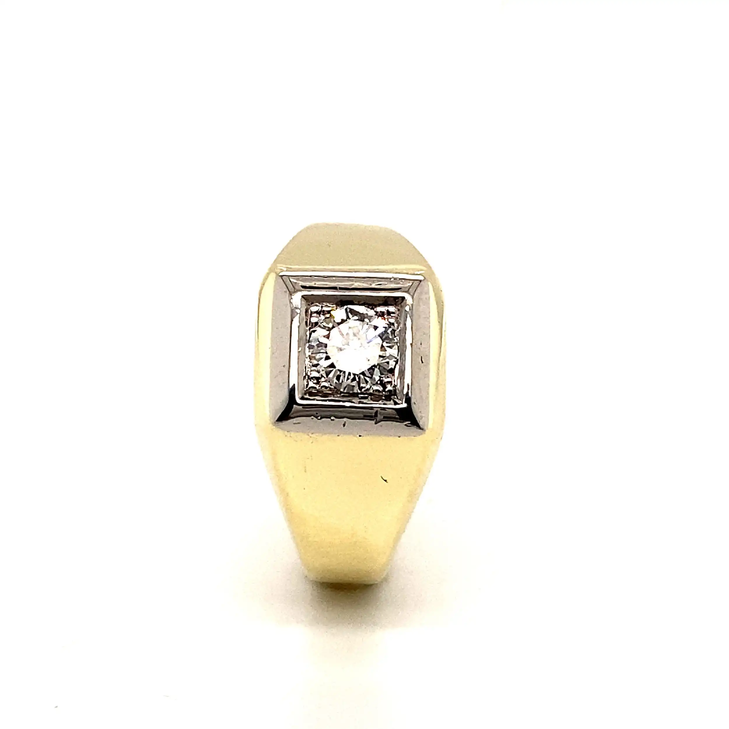 Ring Bicolor mit Brillant Ring Bicolor mit Brillant