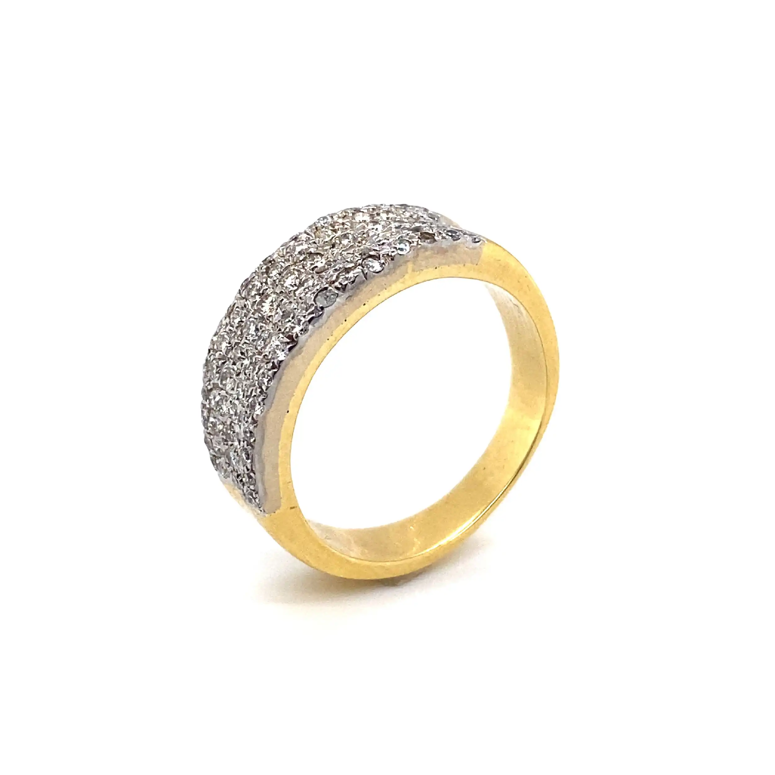 Ring bicolor mit Brillanten ca. 0,75 ct Ring bicolor mit Brillanten ca. 0,75 ct