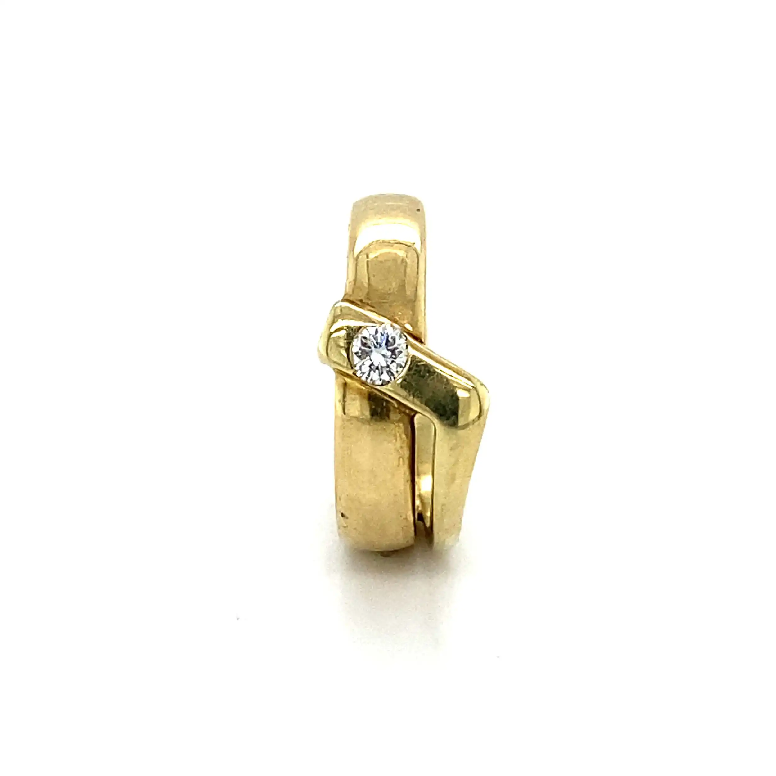 Ring Gelbgold mit Brillant Ring Gelbgold mit Brillant