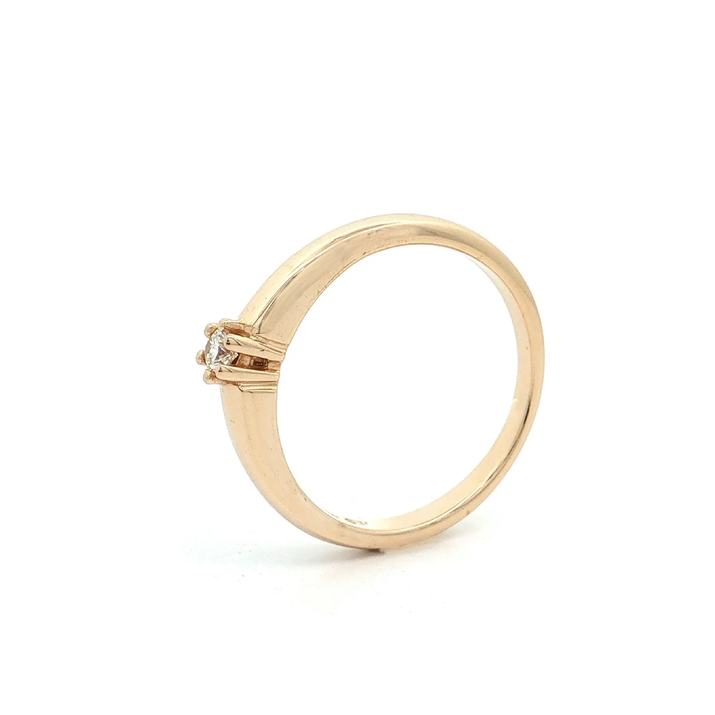 Ring Gelbgold mit Brillant "Christ" Ring Gelbgold mit Brillant "Christ"