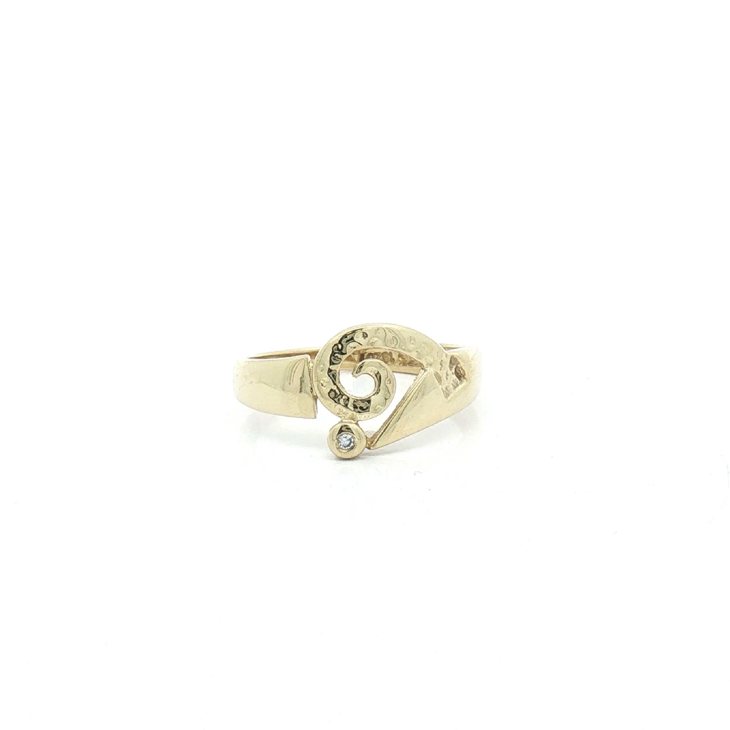 Ring Gelbgold mit Diamant Ring Gelbgold mit Diamant