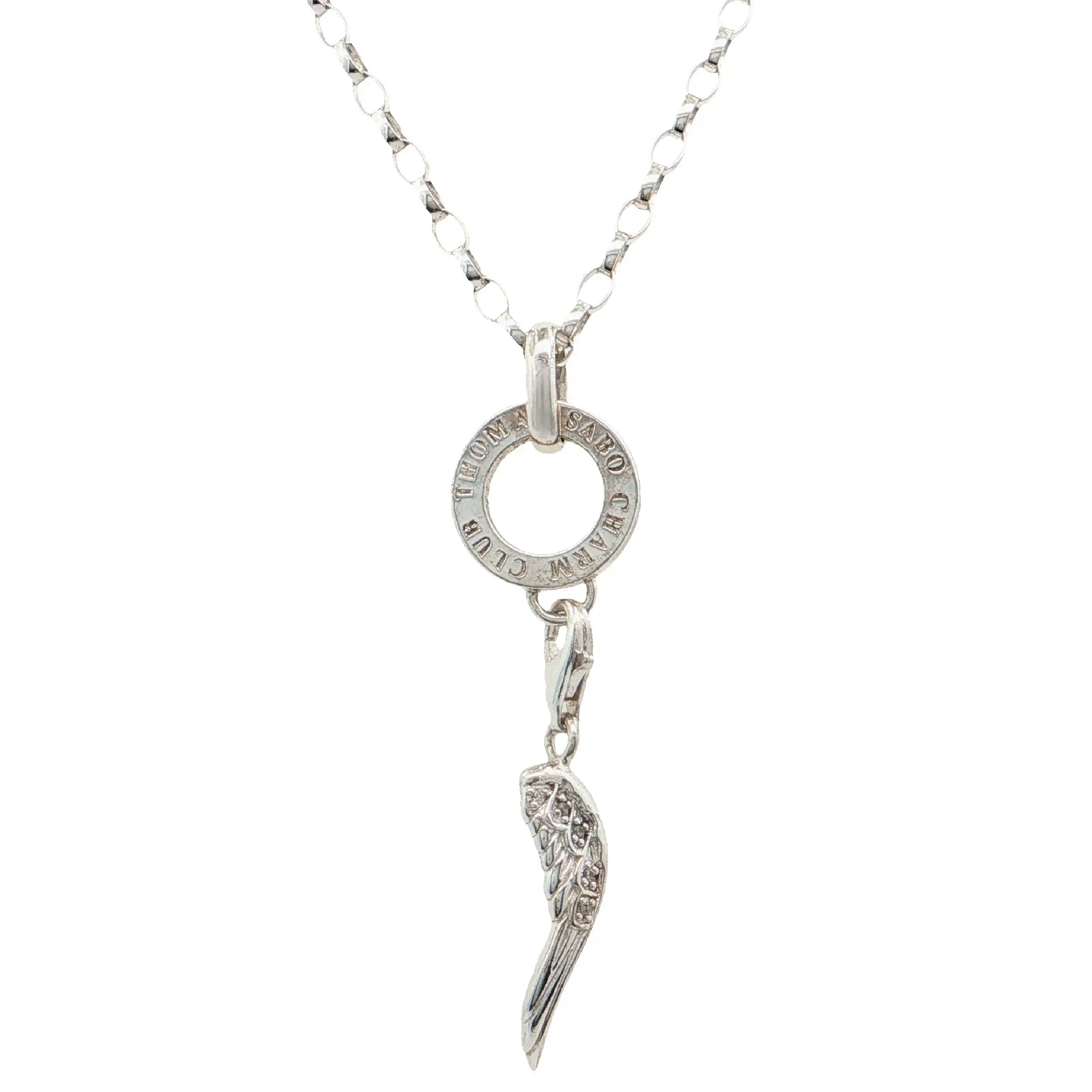 Kette Silber mit Anhänger mit Flügel "Thomas Sabo" Kette Silber mit Anhänger mit Flügel "Thomas Sabo"