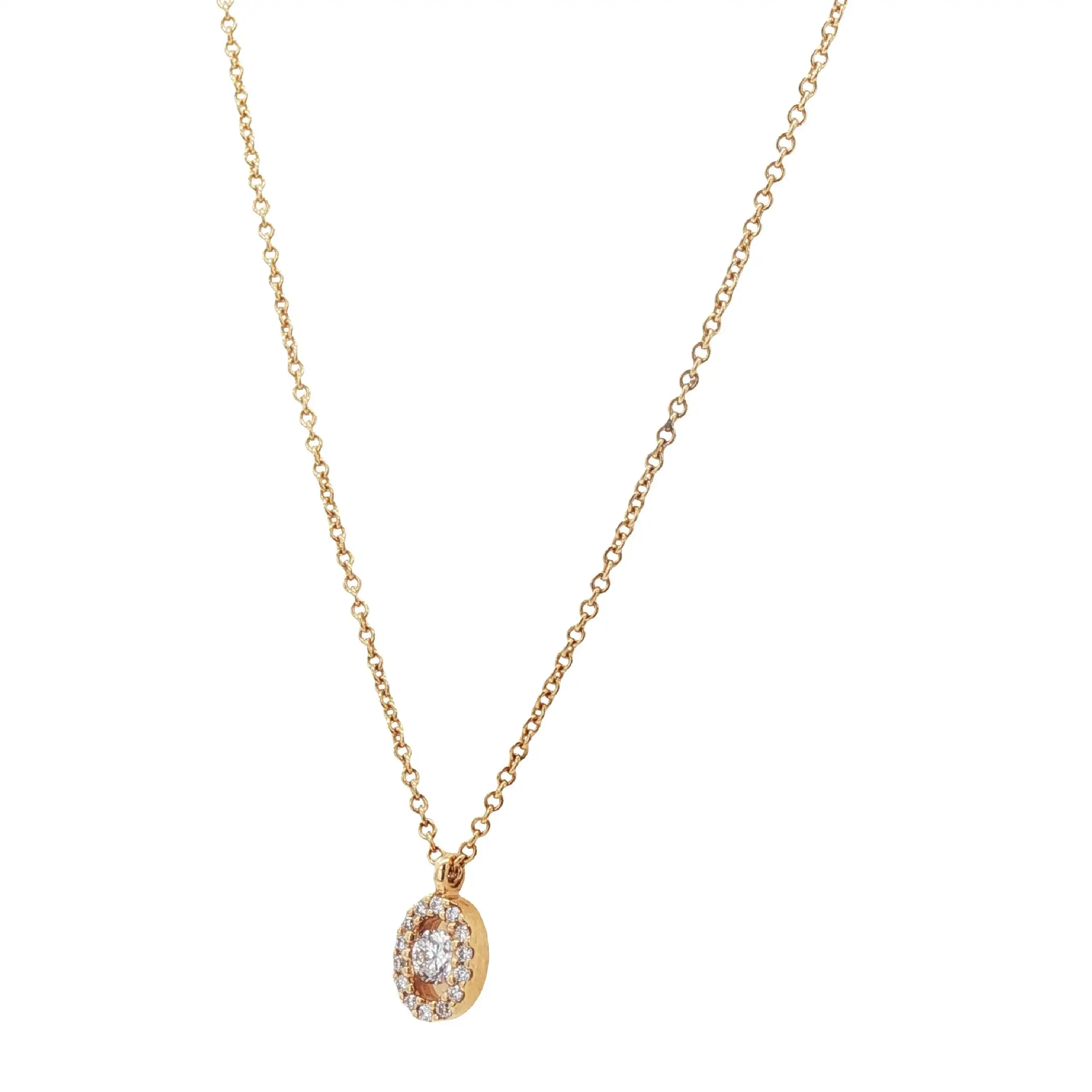 Ankercollier Gelbgold mit Brillanten Ankercollier Gelbgold mit Brillanten