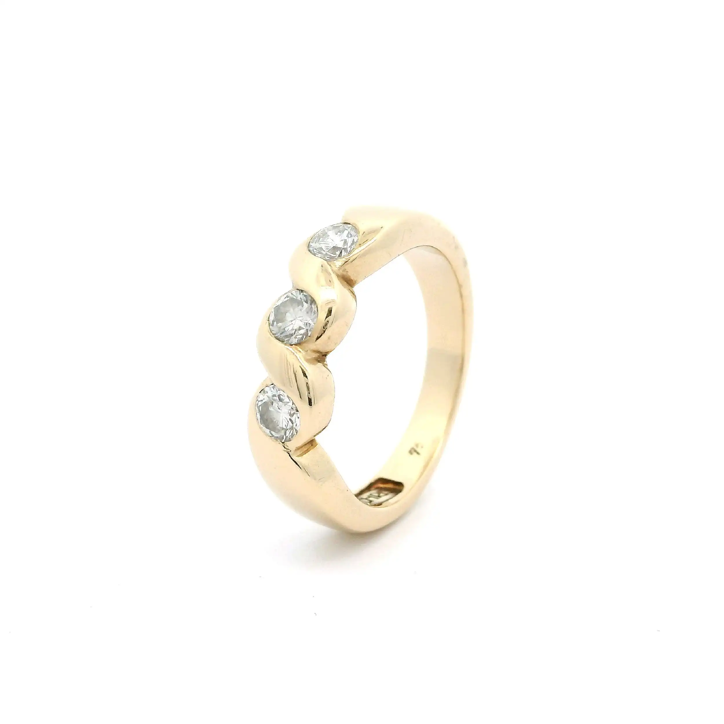 Ring Gelbgold Christ mit Brillanten Ring Gelbgold Christ mit Brillanten