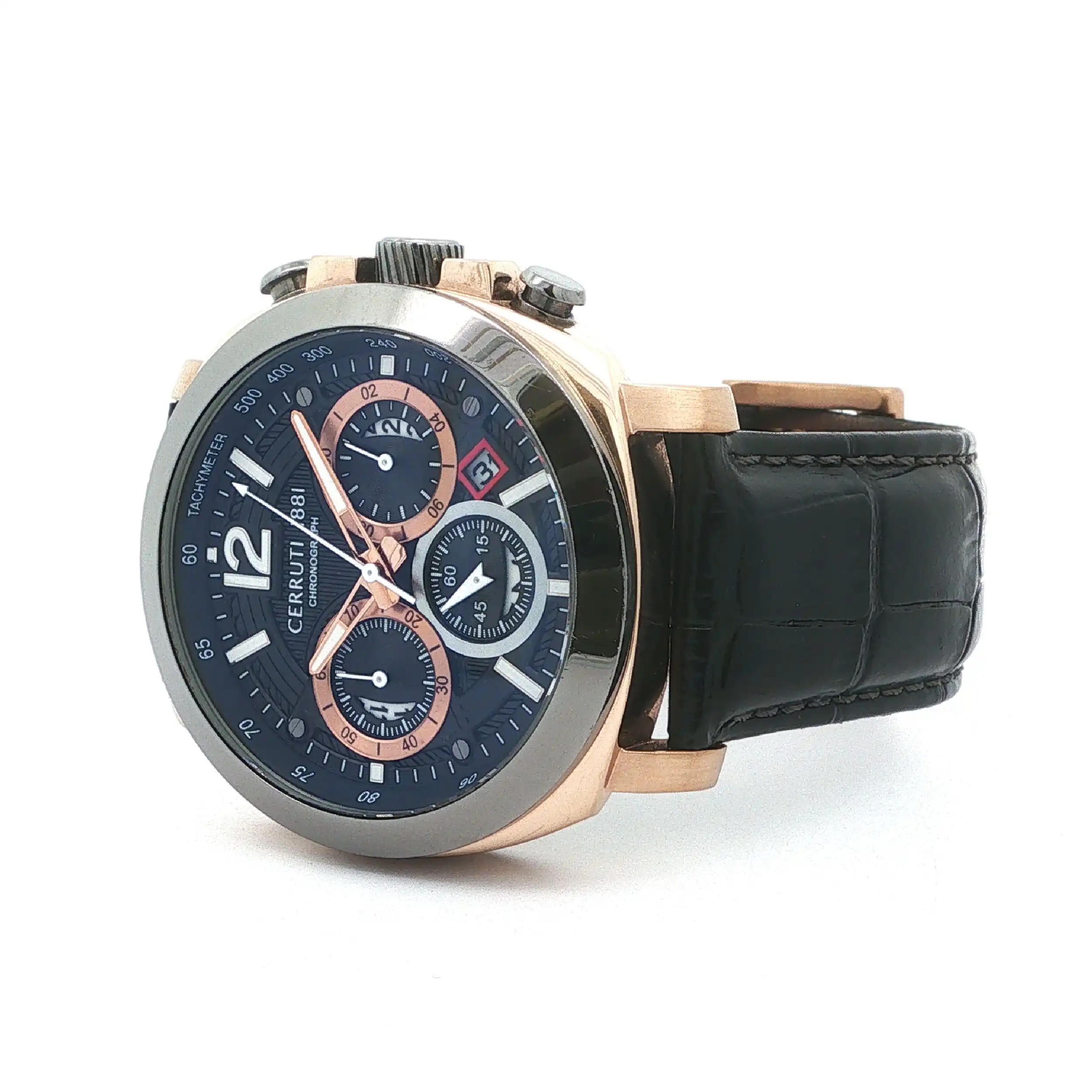 Herrenuhr Cerruti Position mit Lederband