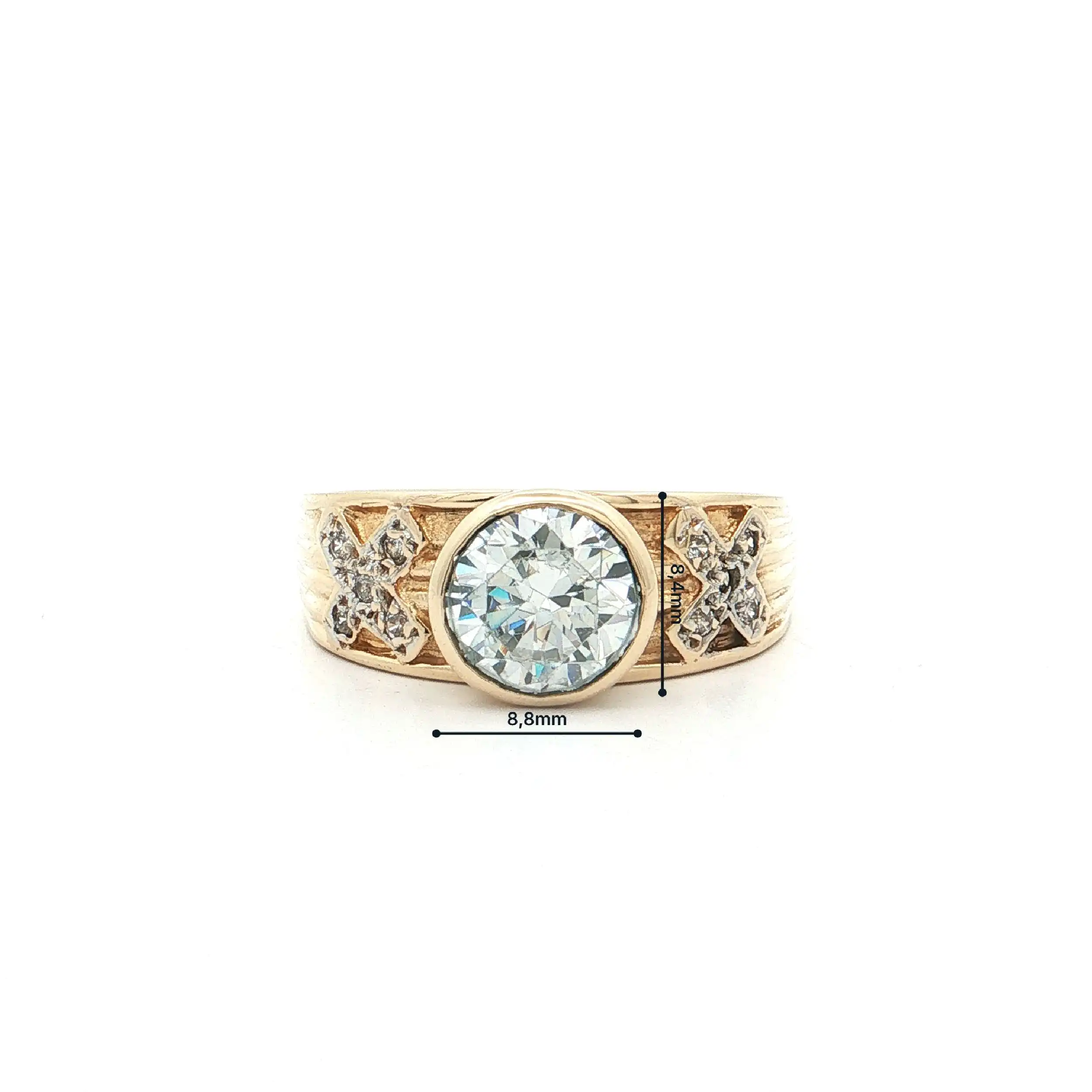 Ring Gelbgold mit Zirkonia