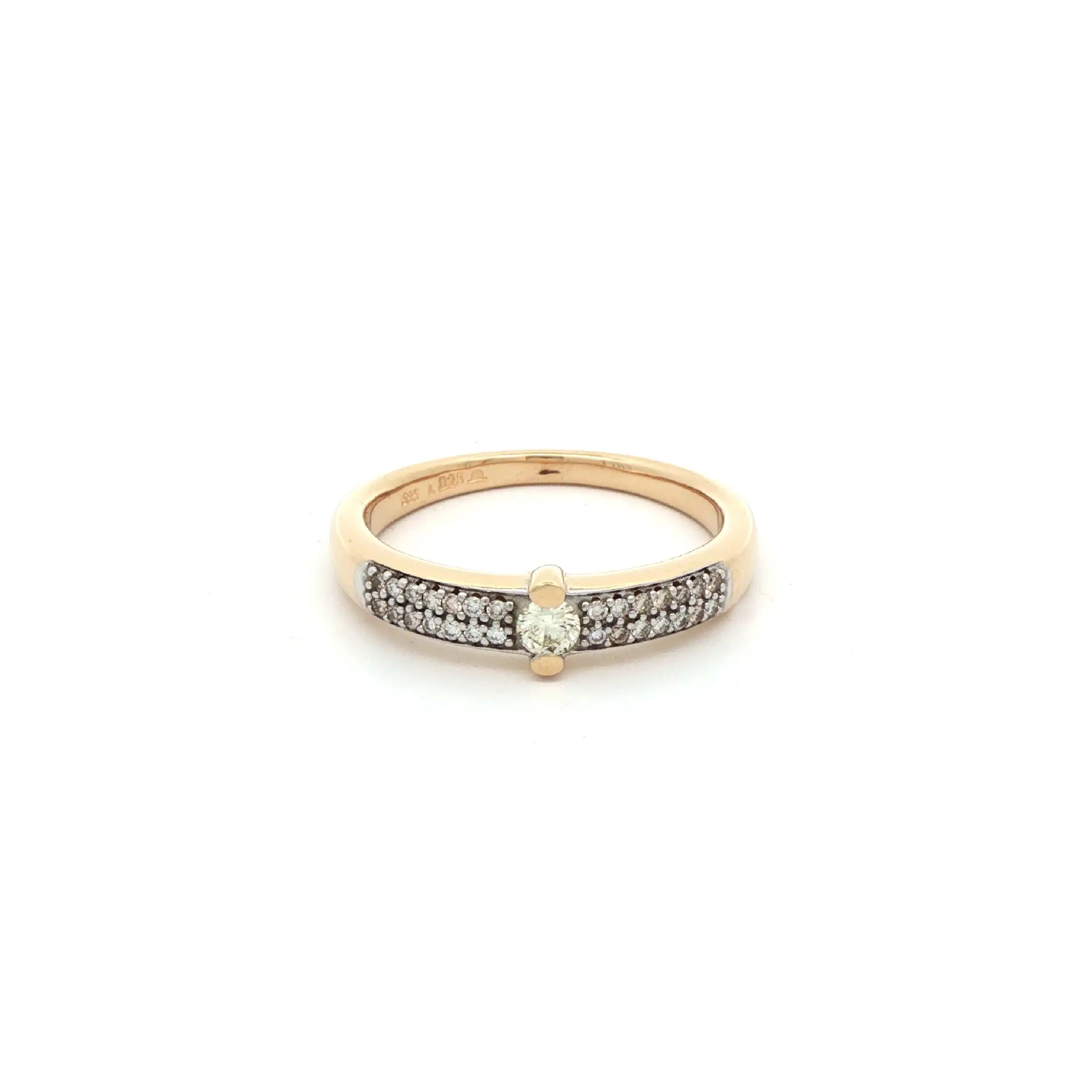 Ring Gelbgold mit Brillanten