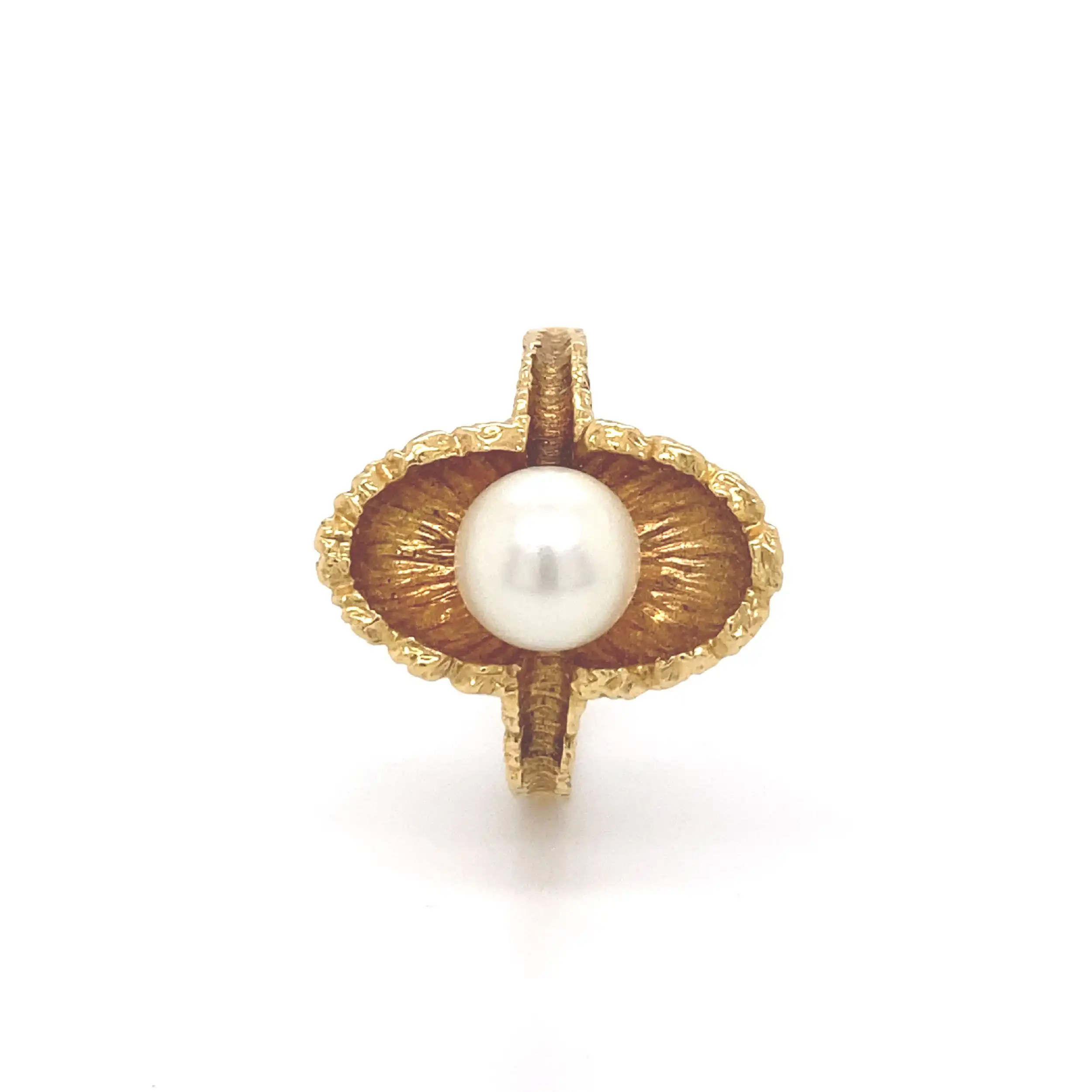 Ring Gelbgold mit Perle