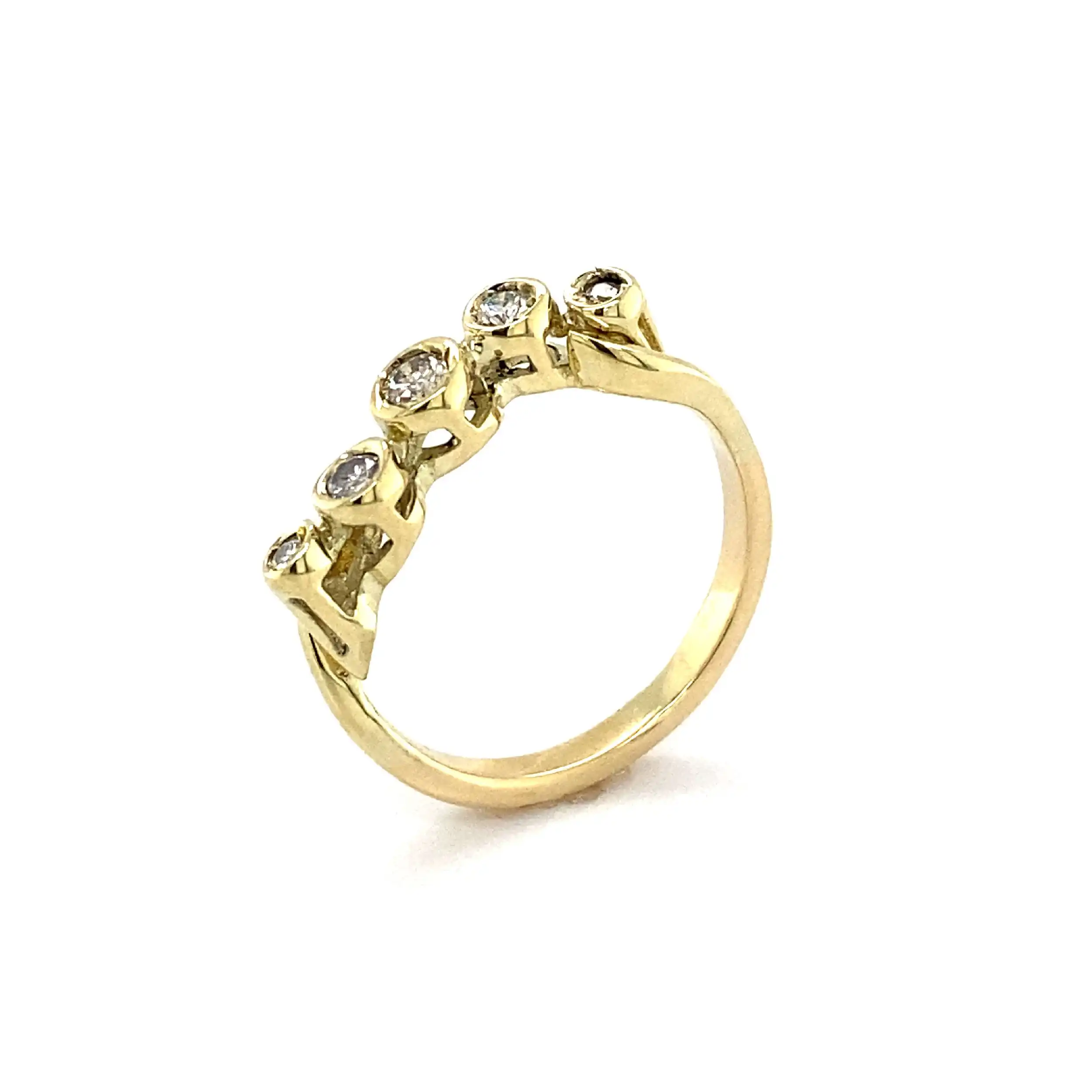 Ring Gelbgold mit Brillanten Ring Gelbgold mit Brillanten