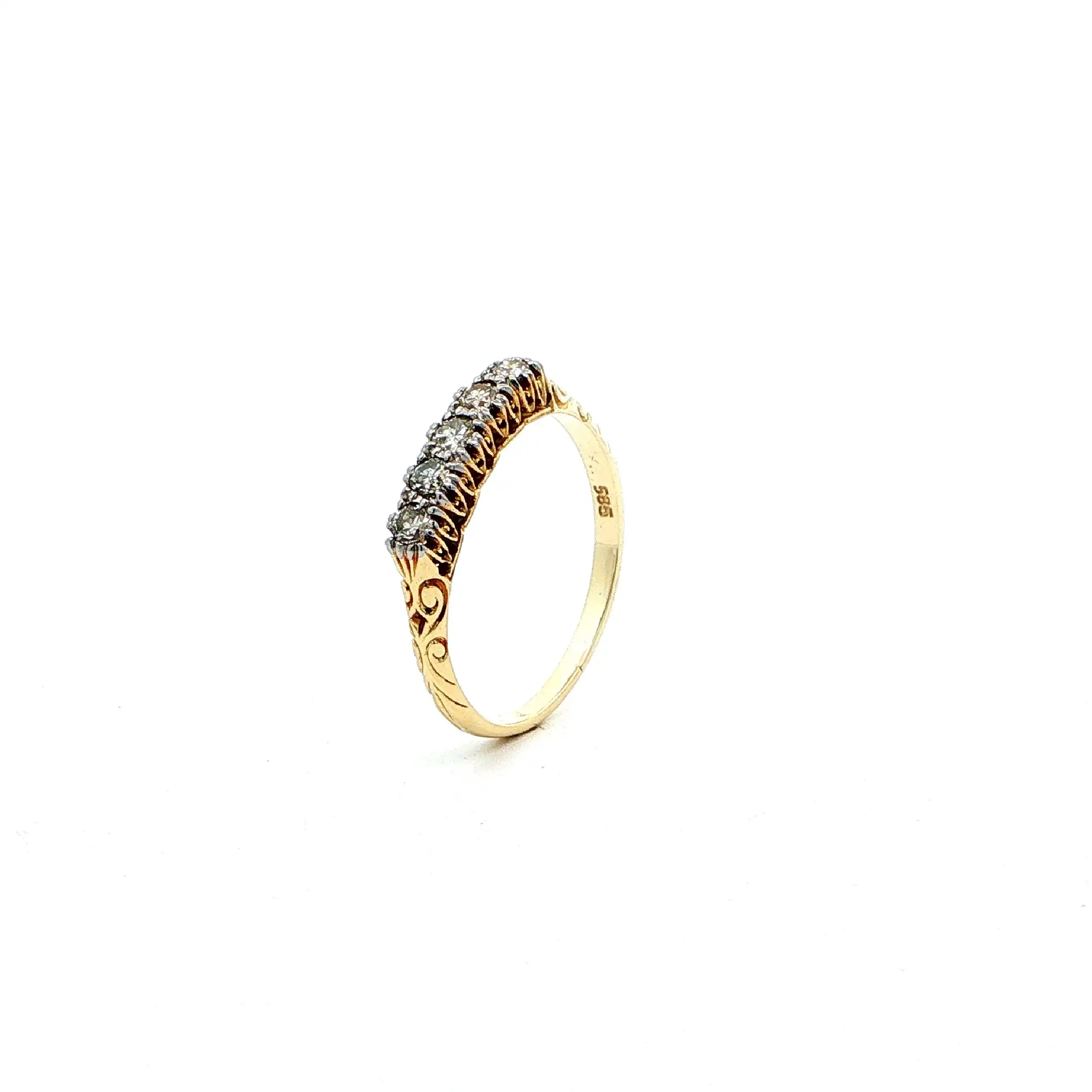 Ring Gelbgold mit Brillanten