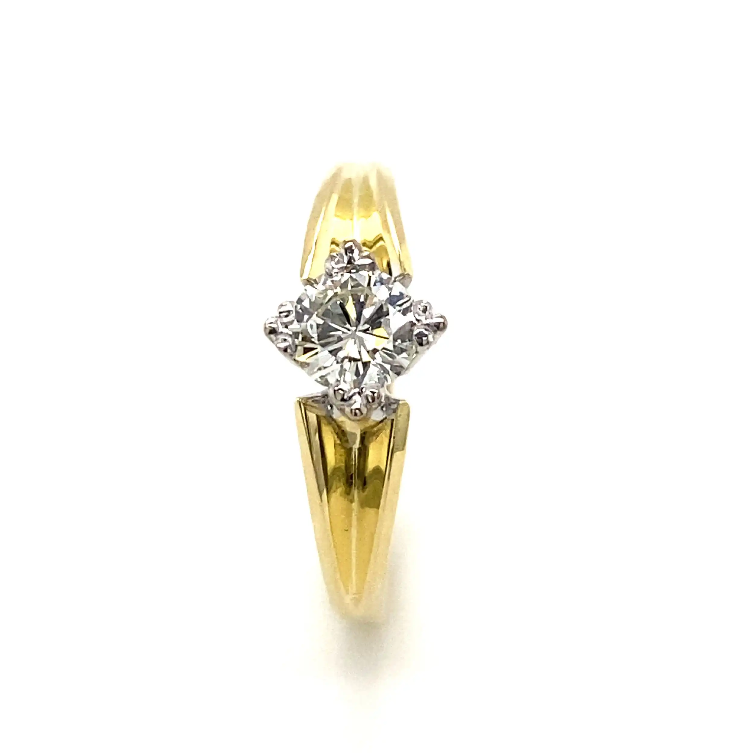 Solitärring Gelbgold mit Brillant Solitärring Gelbgold mit Brillant