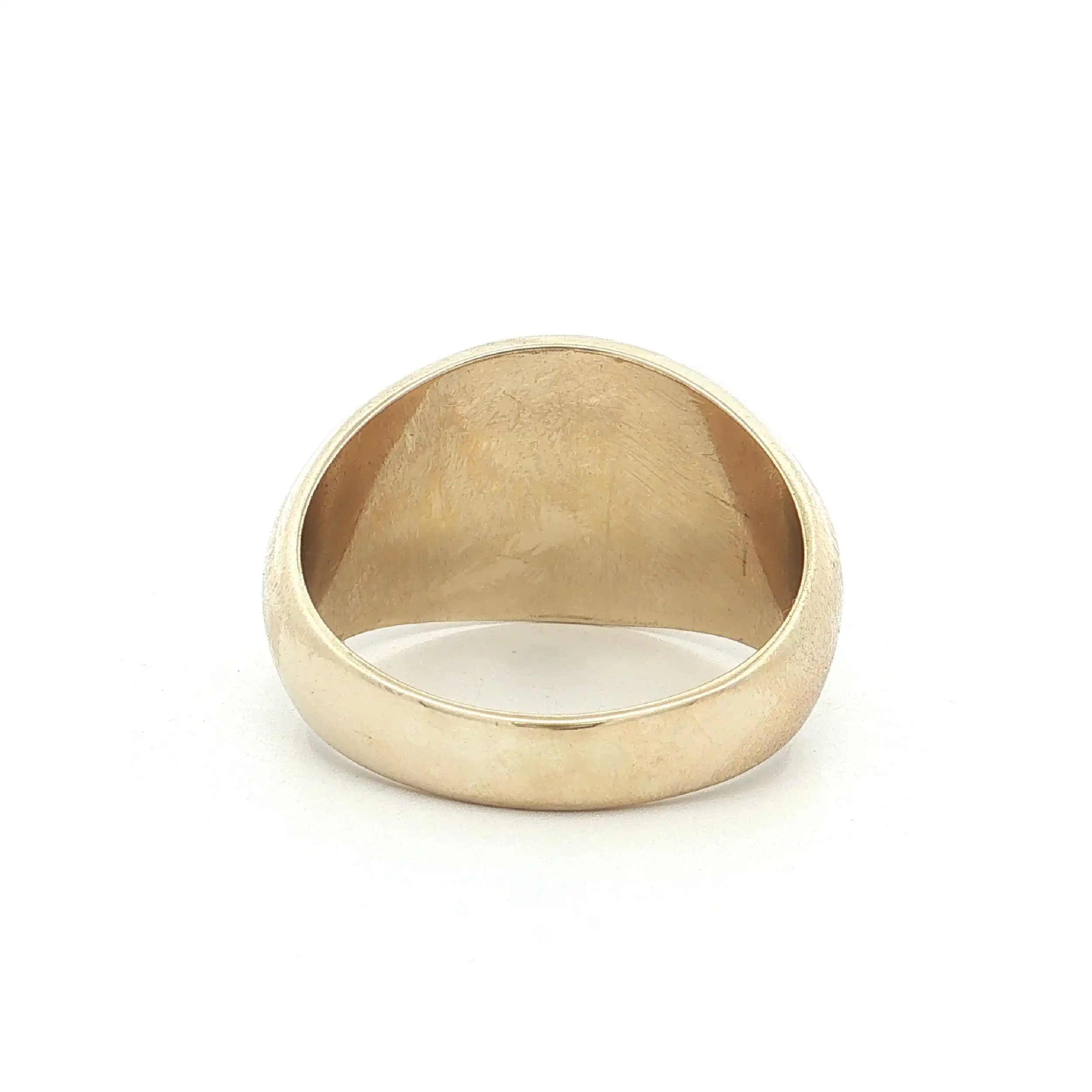 Ring Gelbgold mit Onyx und Zirkonia