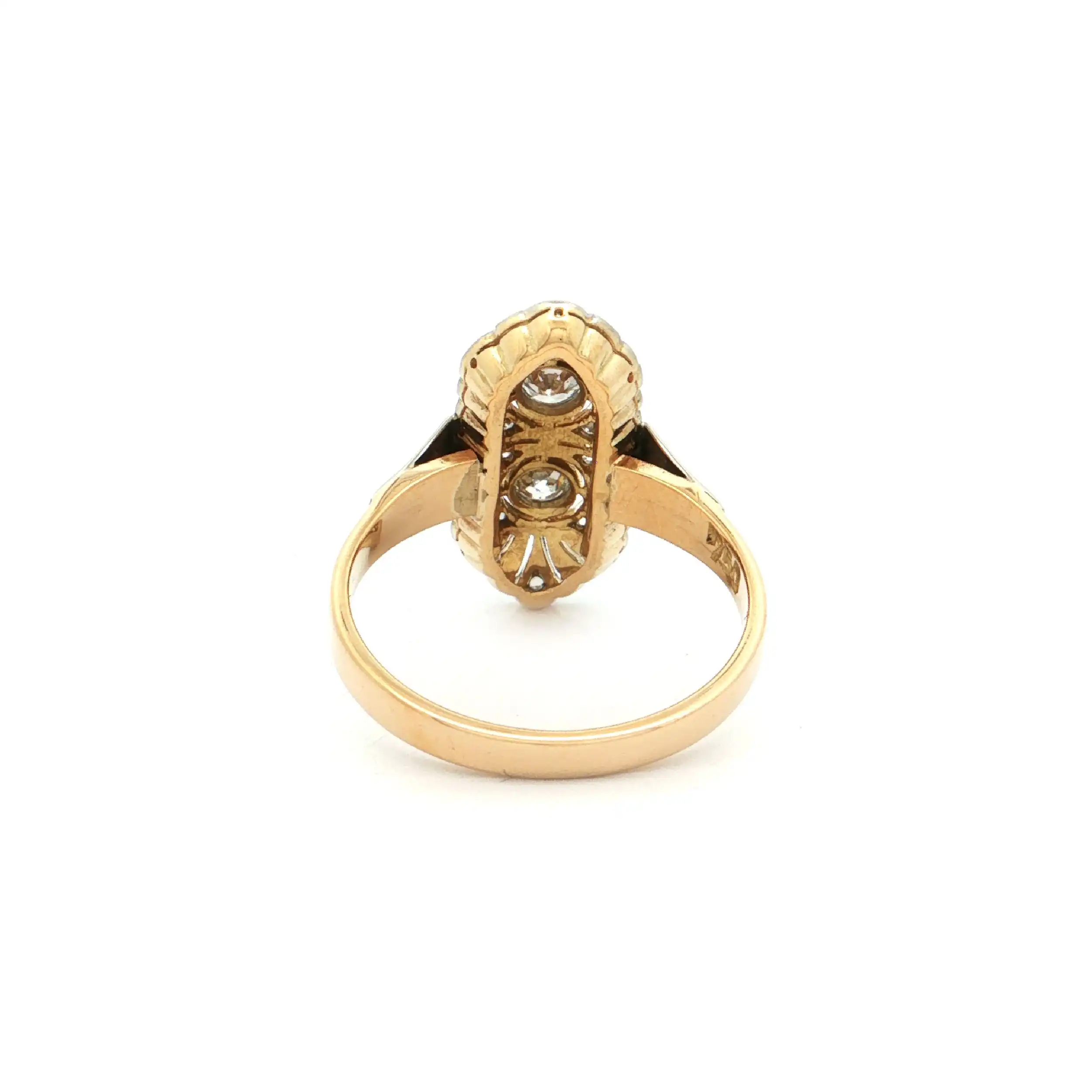 Ring Bicolor mit Diamanten Ring Bicolor mit Diamanten