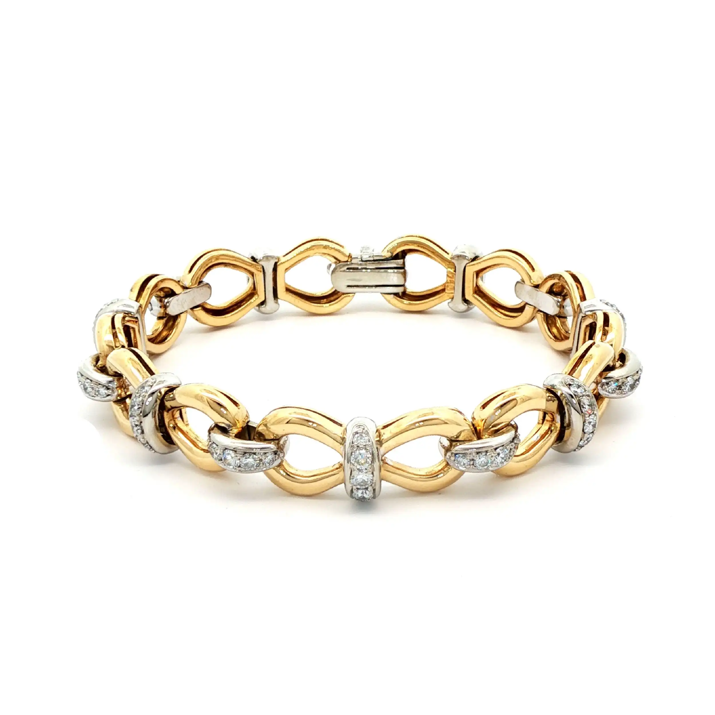Armband Bicolor mit Brillanten Armband Bicolor mit Brillanten